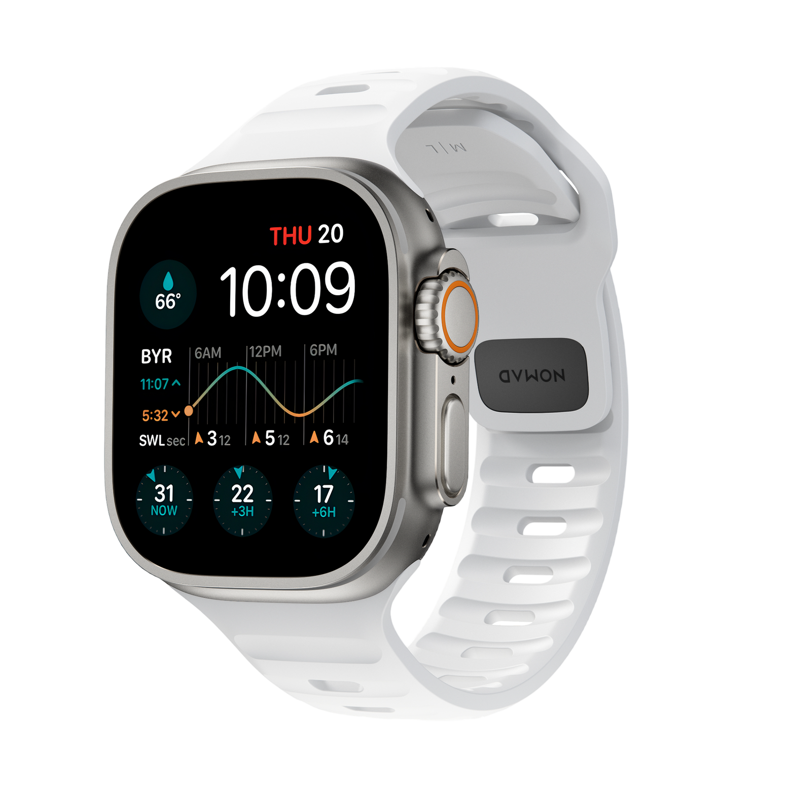 Nomad Sport Band - 45/49mm - White