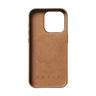 Mujjo Full Leather Wallet Case for iPhone 15 Pro - Tan