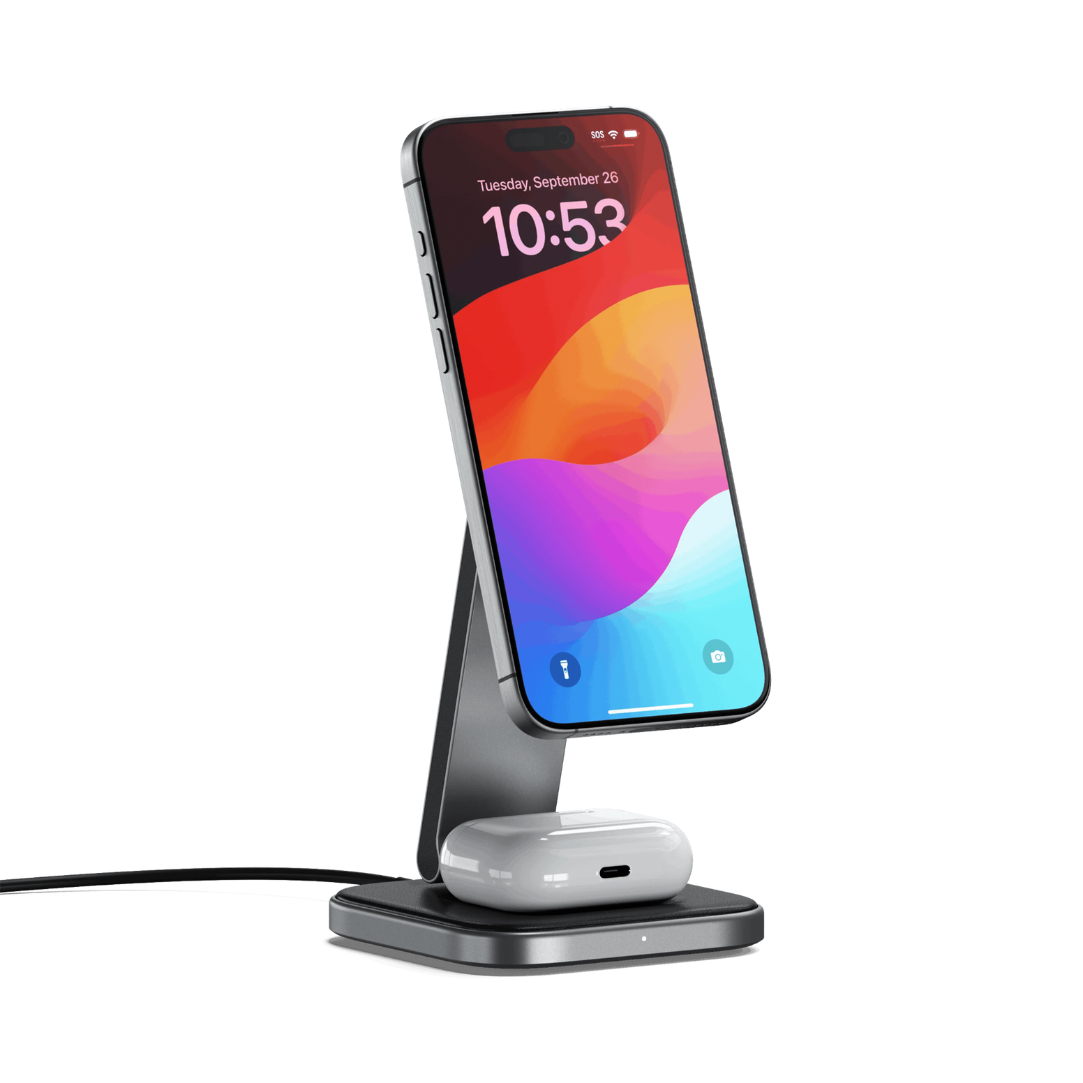 Satechi 2-in-1 Foldable Qi2 Wireless Charging Stand