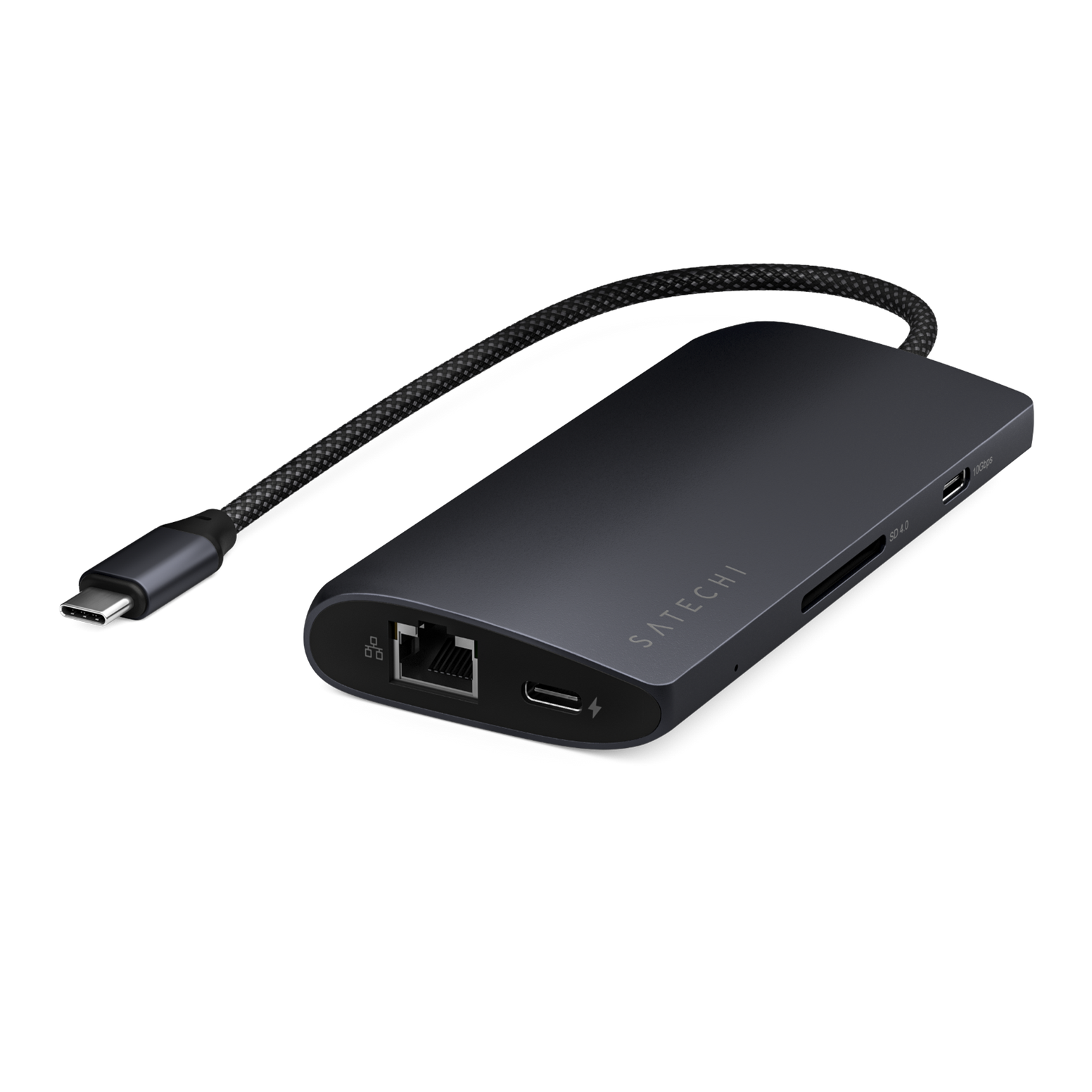 Satechi USB-C Multiport Adapter 8K With Ethernet V3 - Midnight