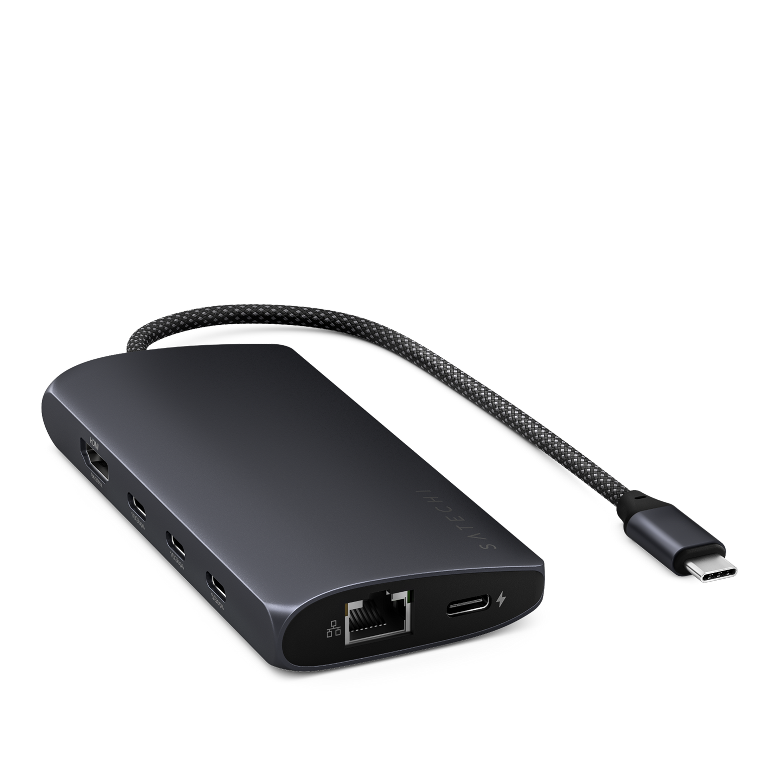 Satechi USB-C Multiport Adapter 8K With Ethernet V3 - Midnight