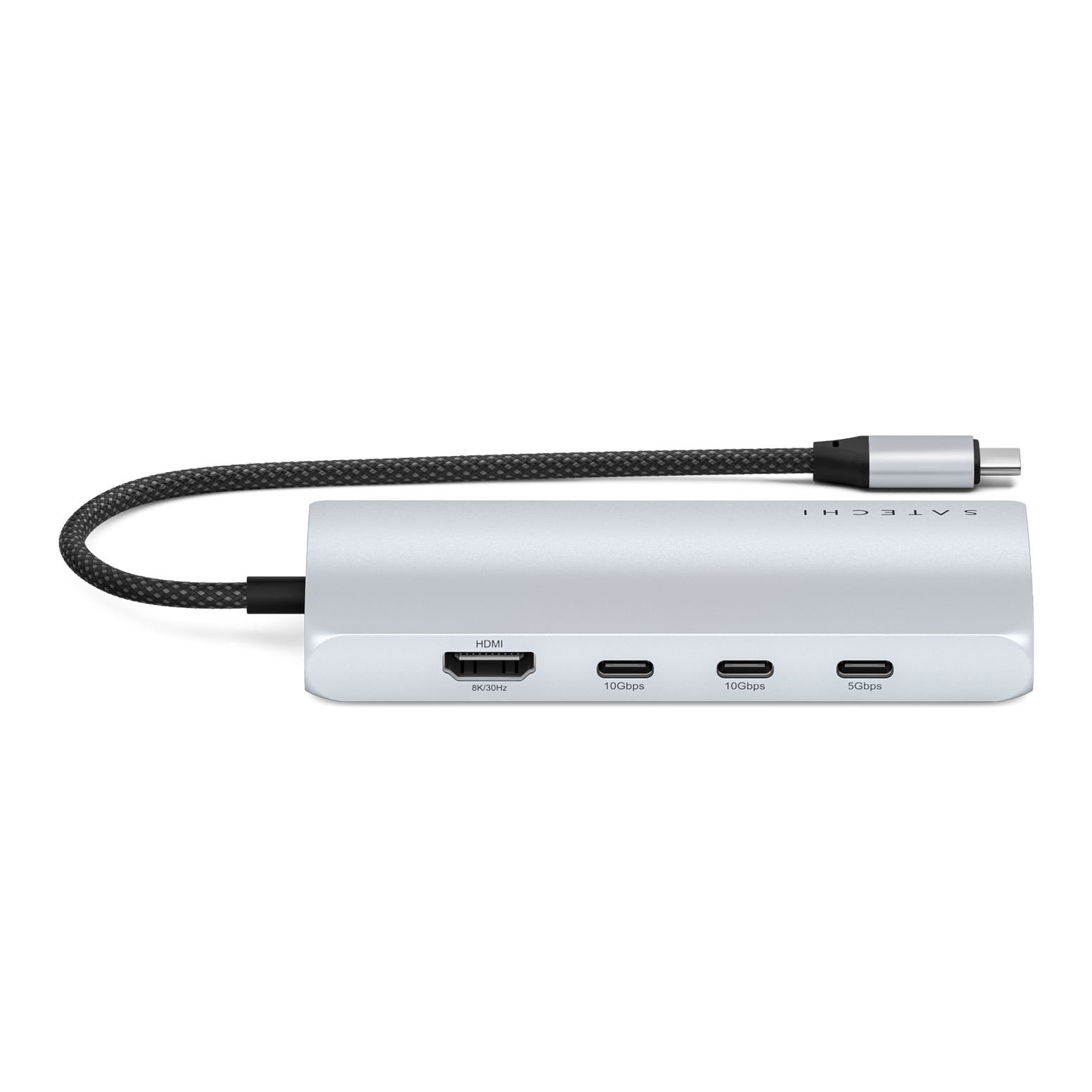 Satechi USB-C Multiport Adapter 8K With Ethernet V3 - Silver