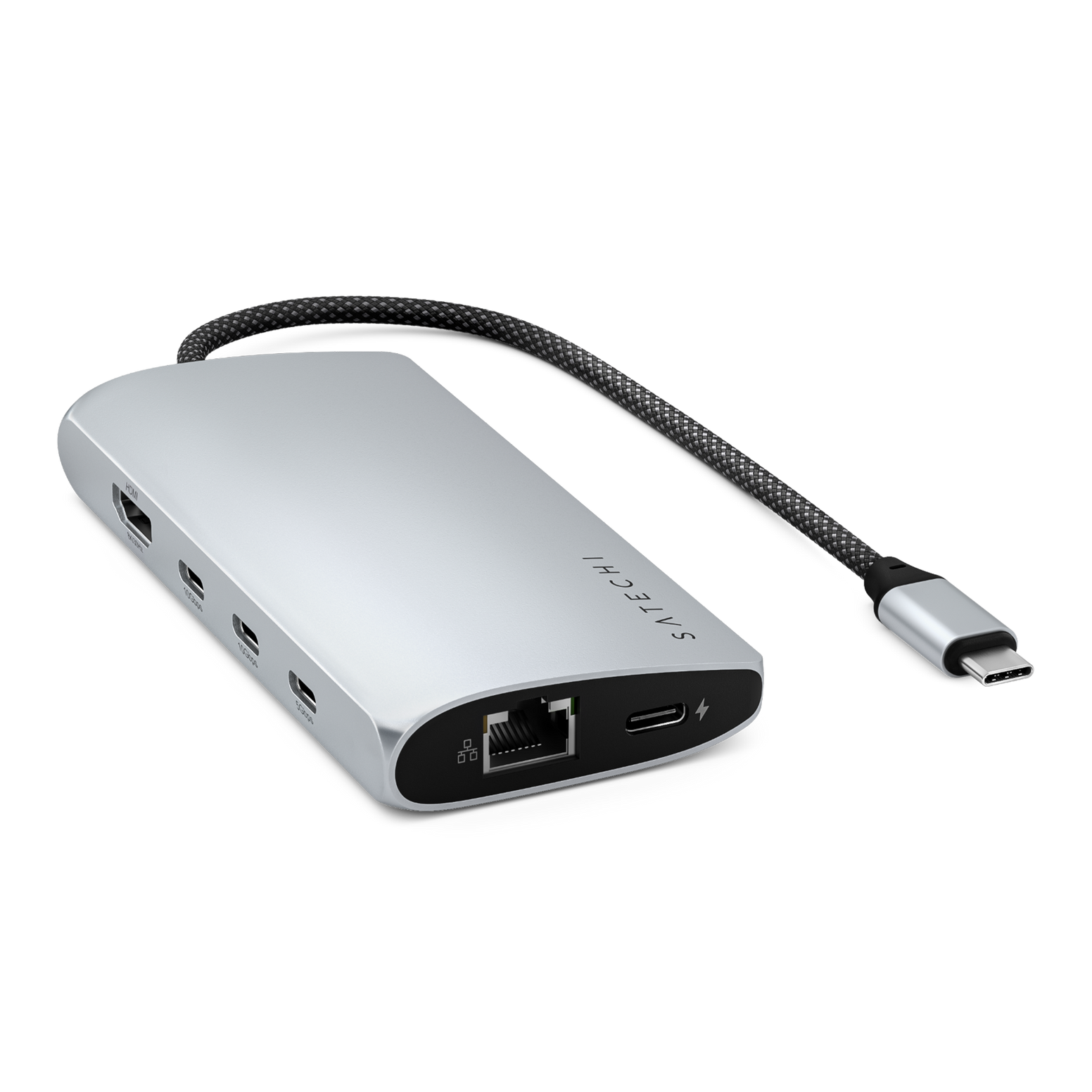 Satechi USB-C Multiport Adapter 8K With Ethernet V3 - Silver