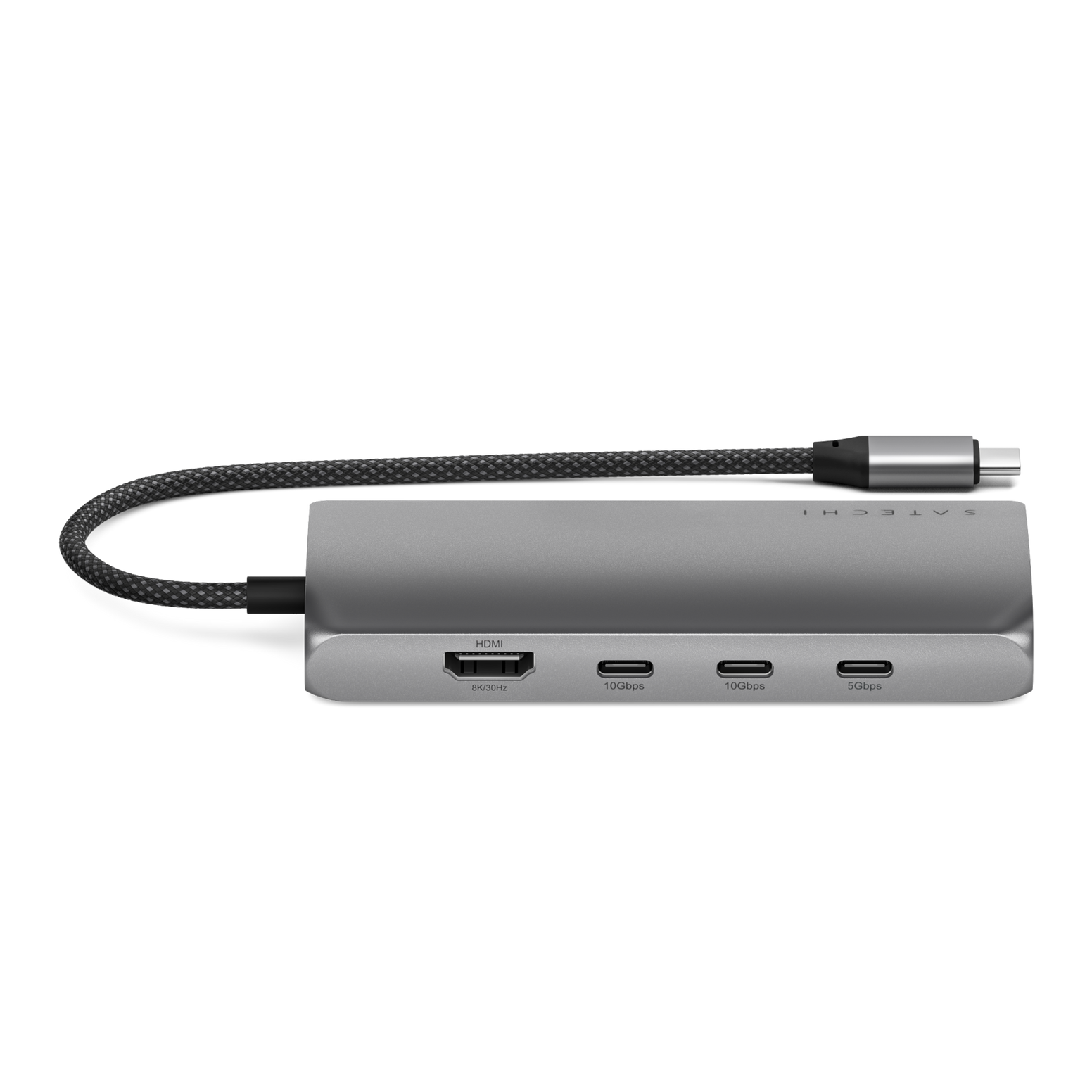 Satechi USB-C Multiport Adapter 8K With Ethernet V3 - Space Grey