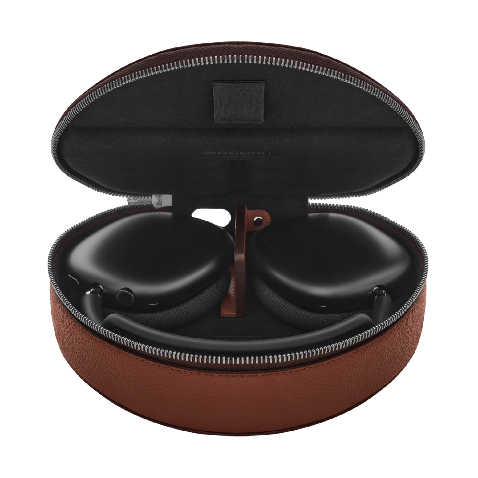 WOOLNUT Leather Case for AirPods Max - Cognac