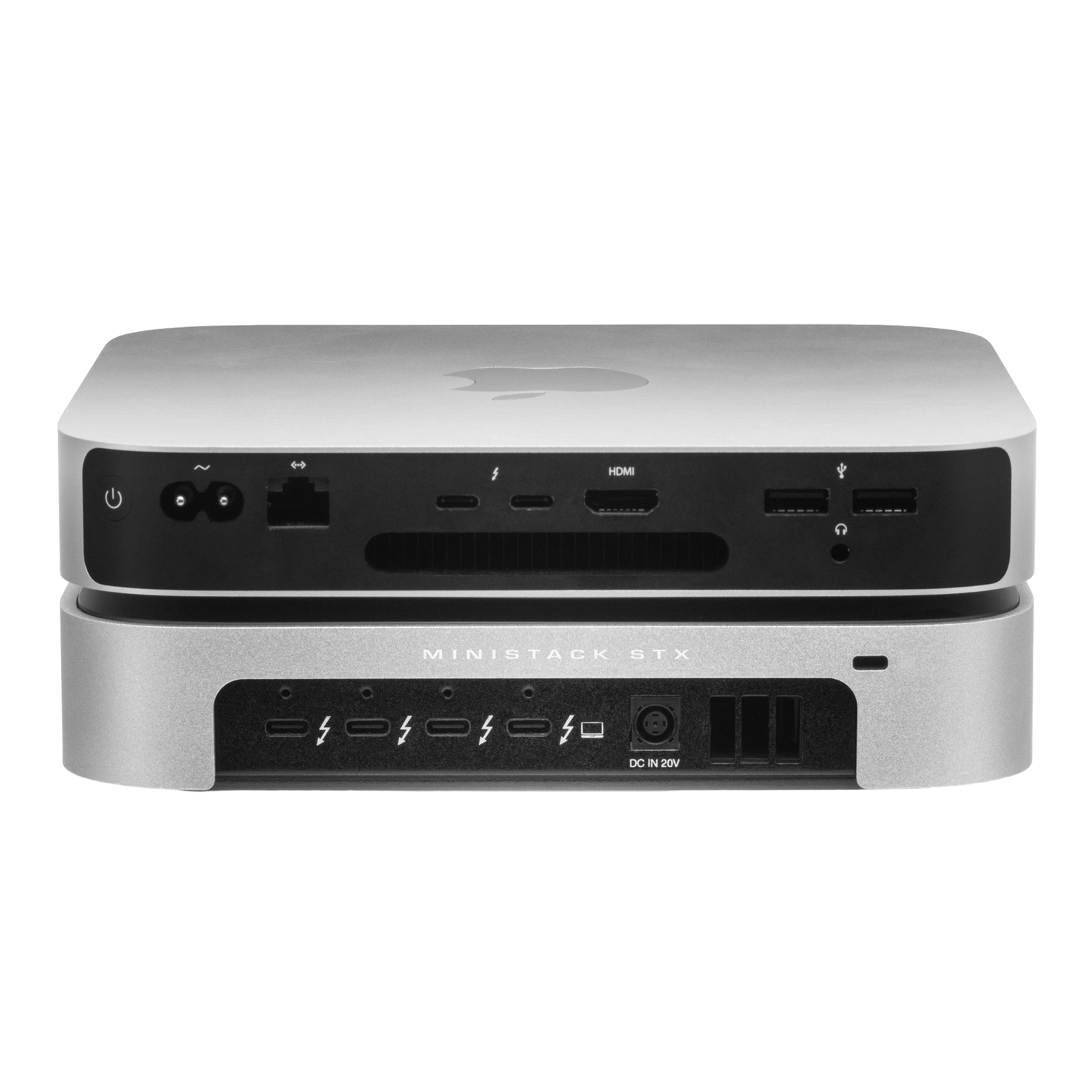 OWC miniStack STX Stackable Storage Enclosure and Thunderbolt Hub Xpansion - Silver