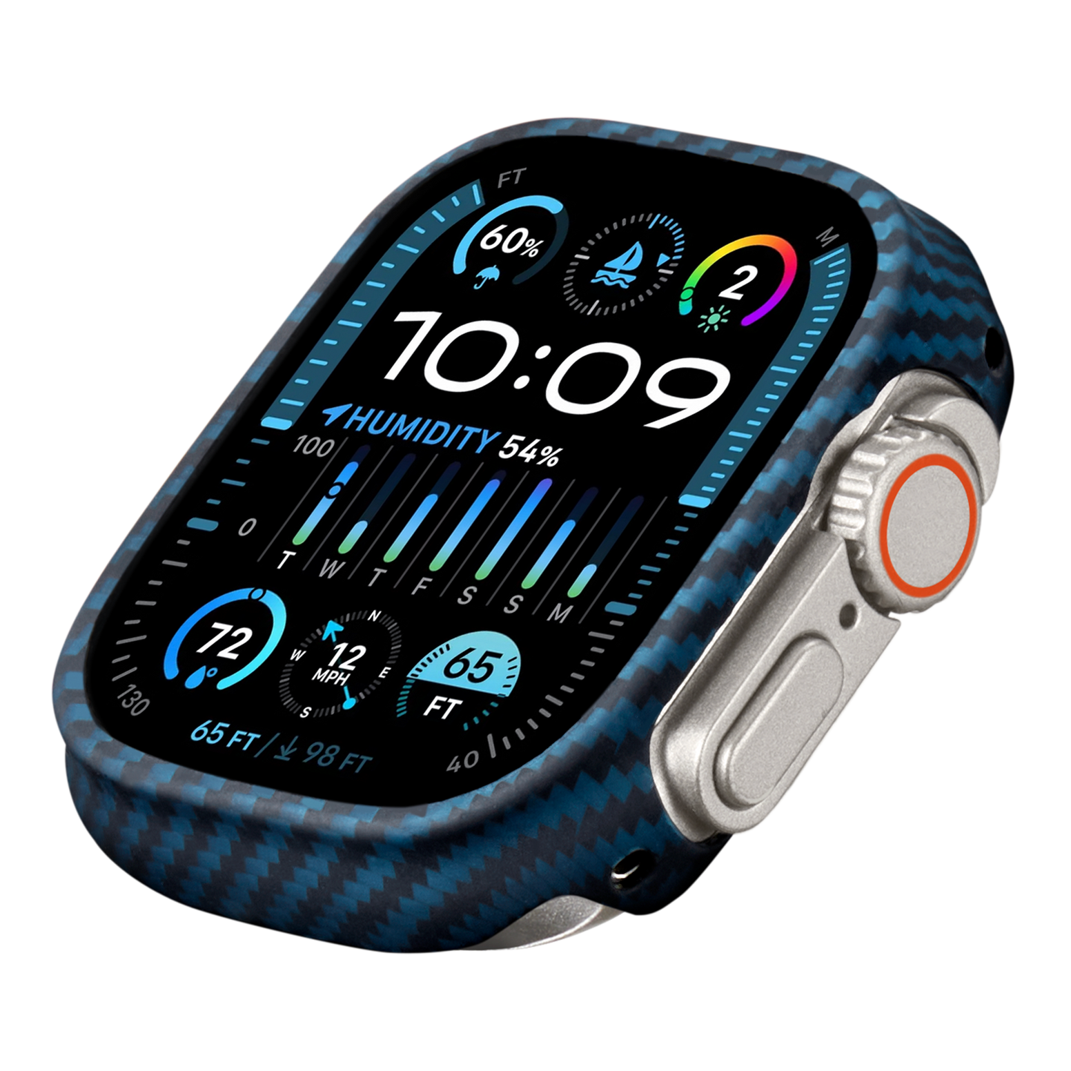 PITAKA Air Case - 49mm - Black / Blue