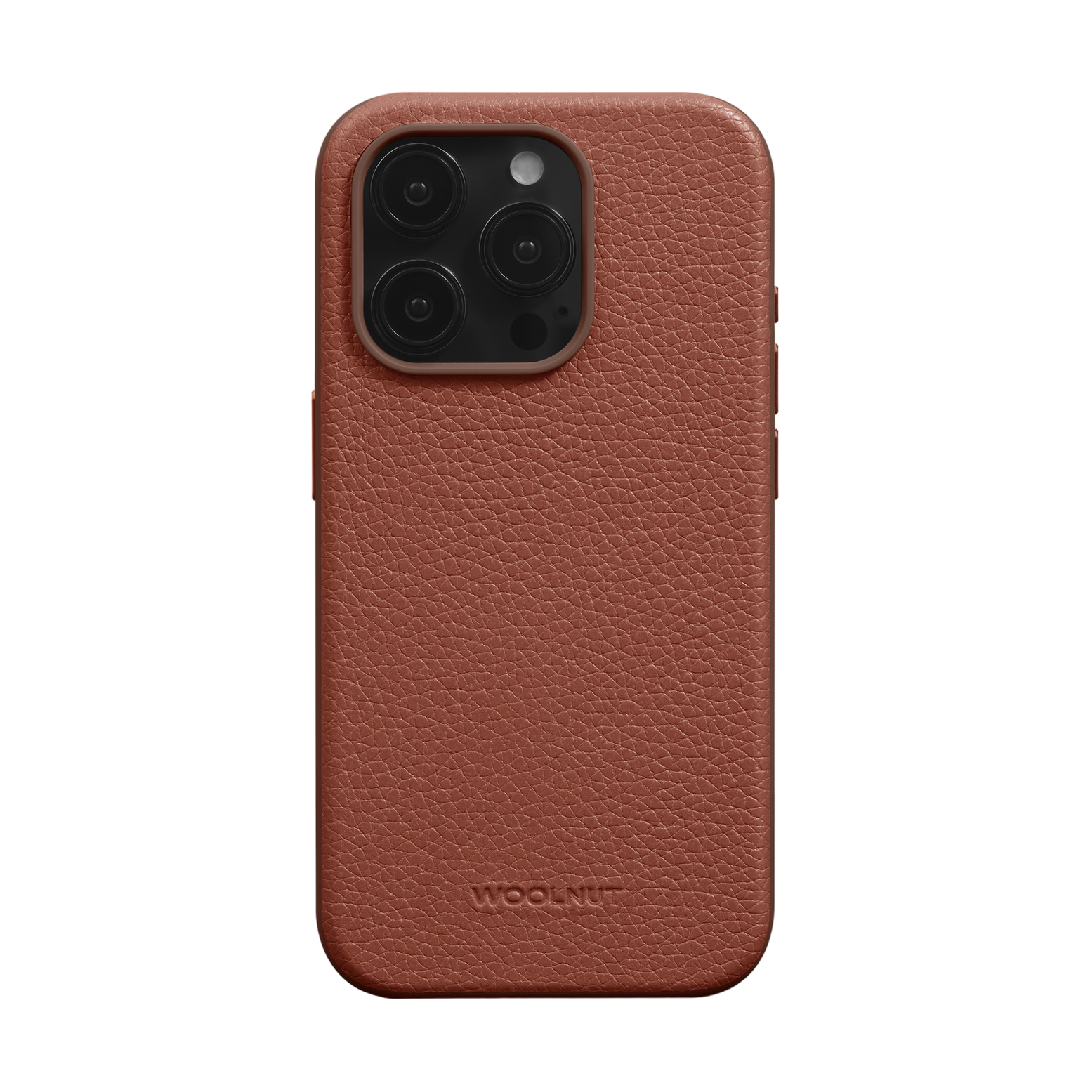 WOOLNUT Leather Case for iPhone 15 Pro - Cognac