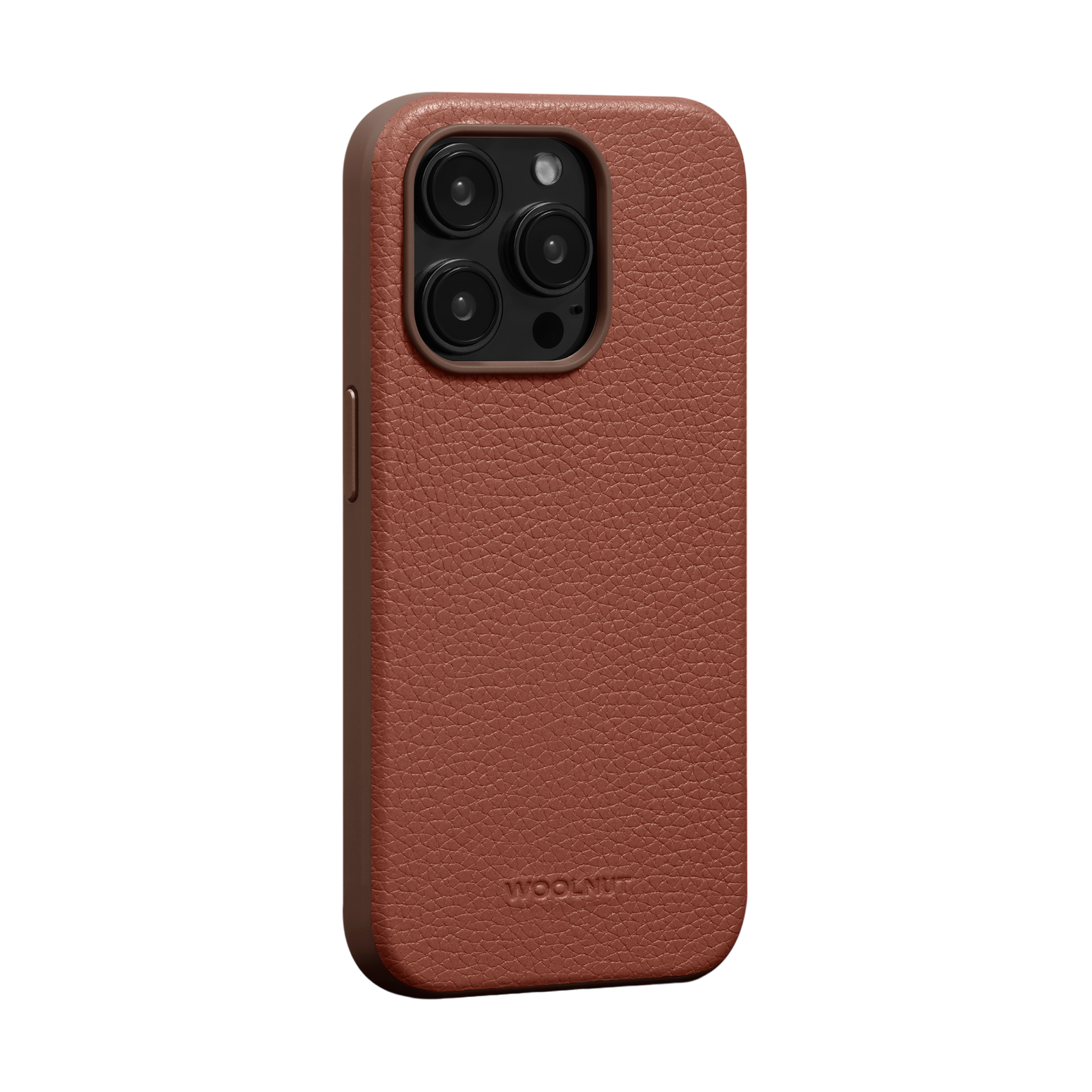 WOOLNUT Leather Case for iPhone 15 Pro - Cognac