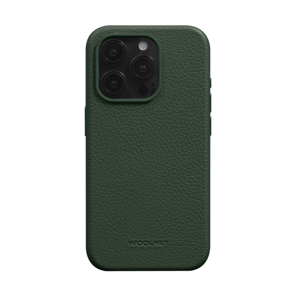 WOOLNUT Leather Case for iPhone 15 Pro - Green