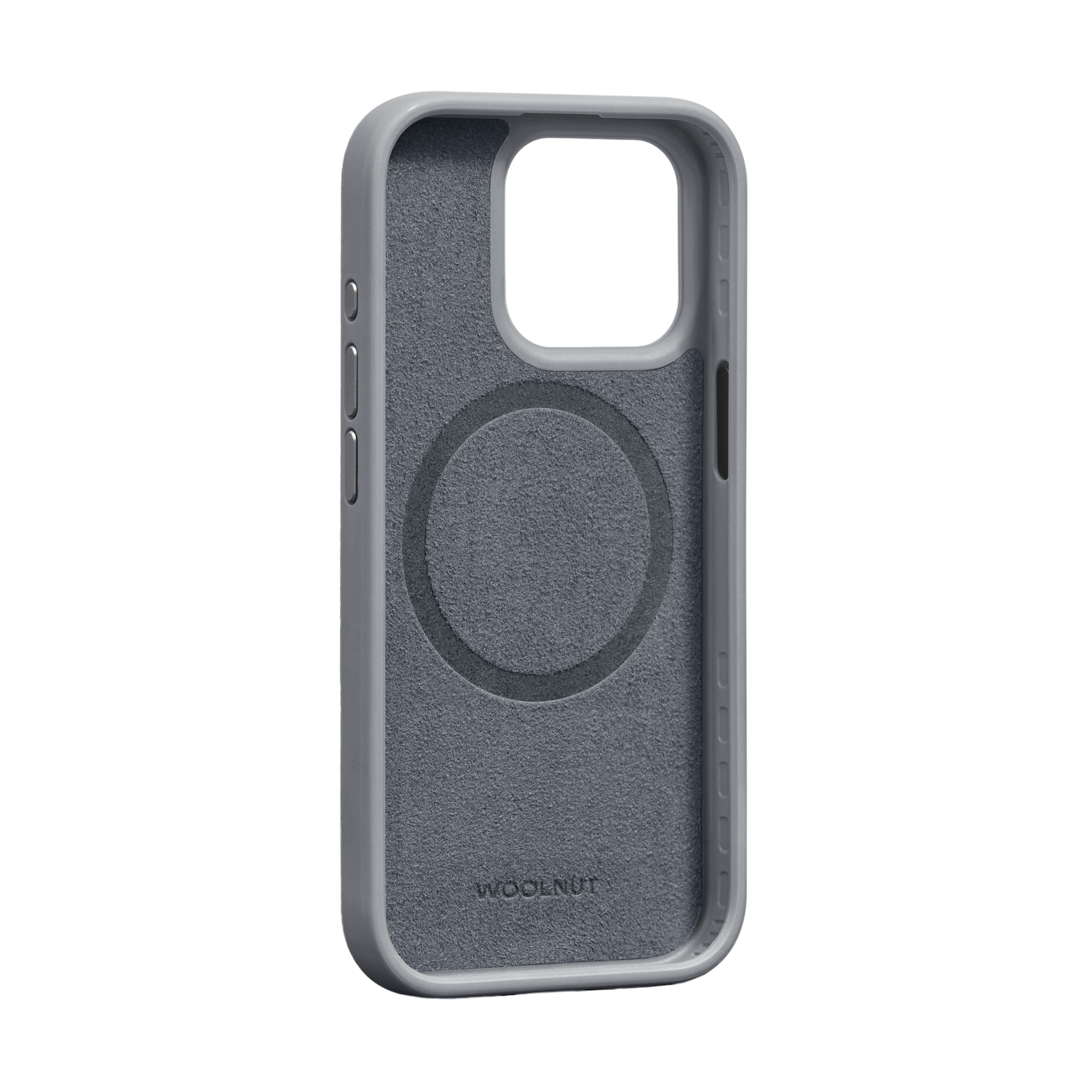 WOOLNUT Leather Case for iPhone 15 Pro - Grey