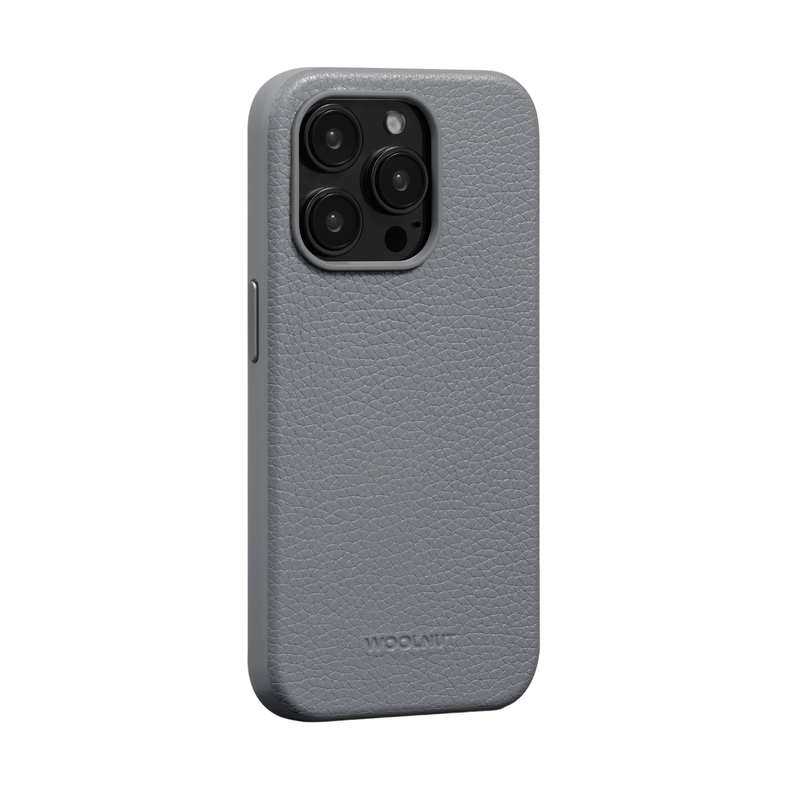 WOOLNUT Leather Case for iPhone 15 Pro - Grey
