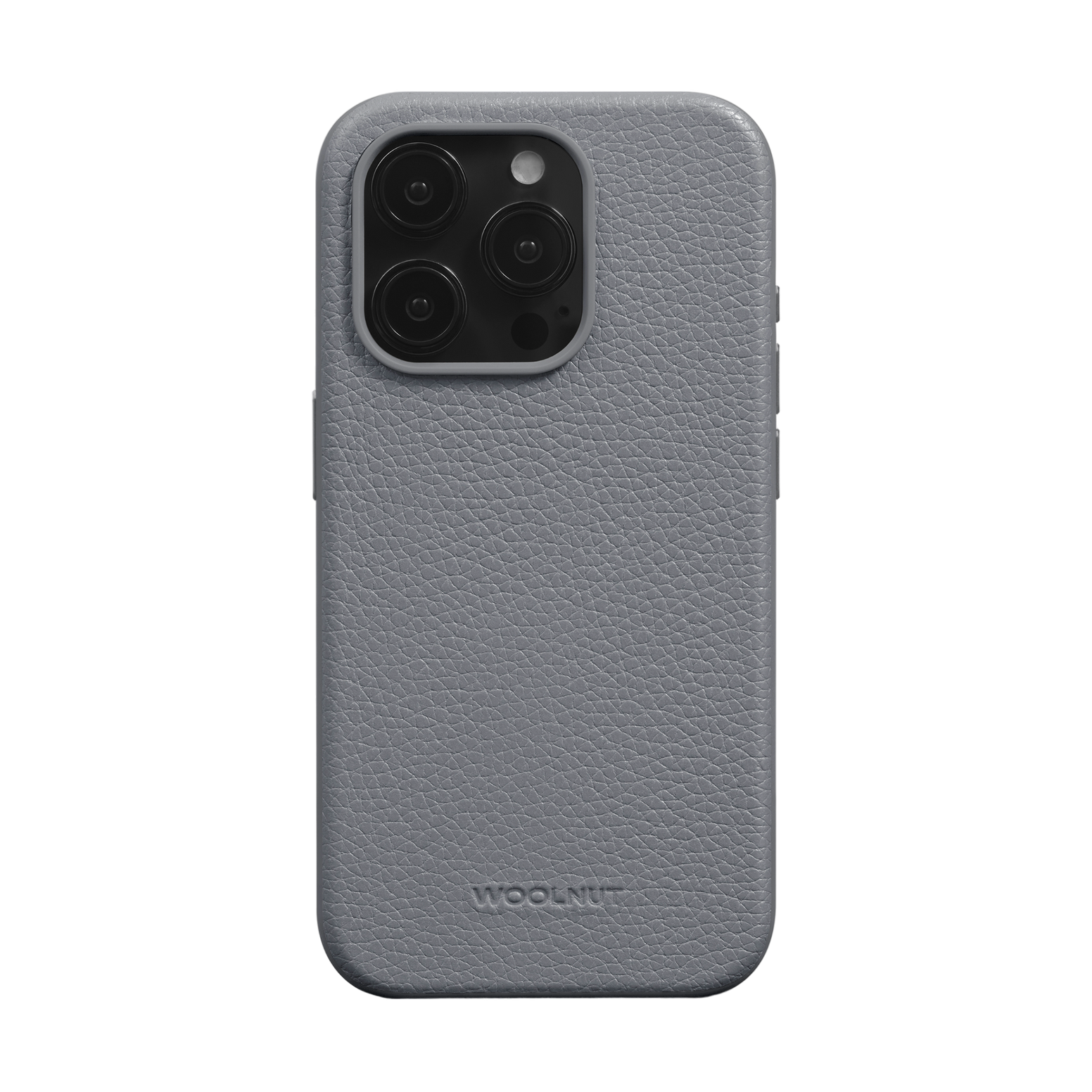 WOOLNUT Leather Case for iPhone 15 Pro - Grey