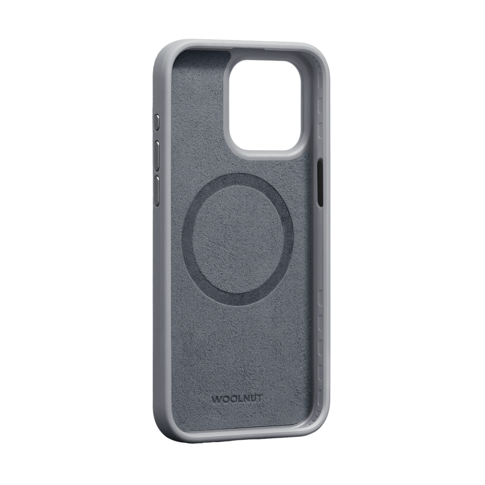 WOOLNUT Leather Case for iPhone 15 Pro Max - Grey