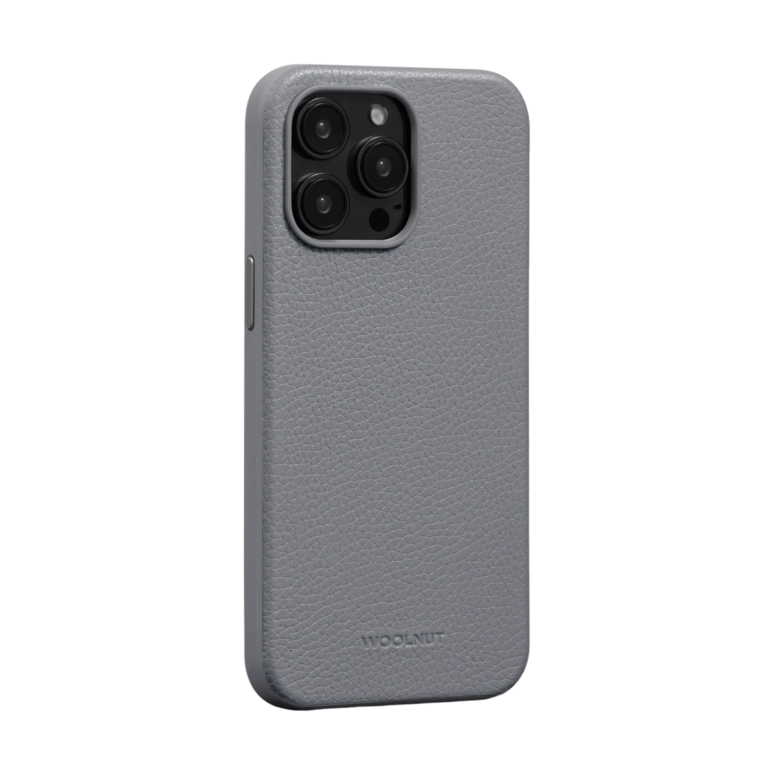 WOOLNUT Leather Case for iPhone 15 Pro Max - Grey