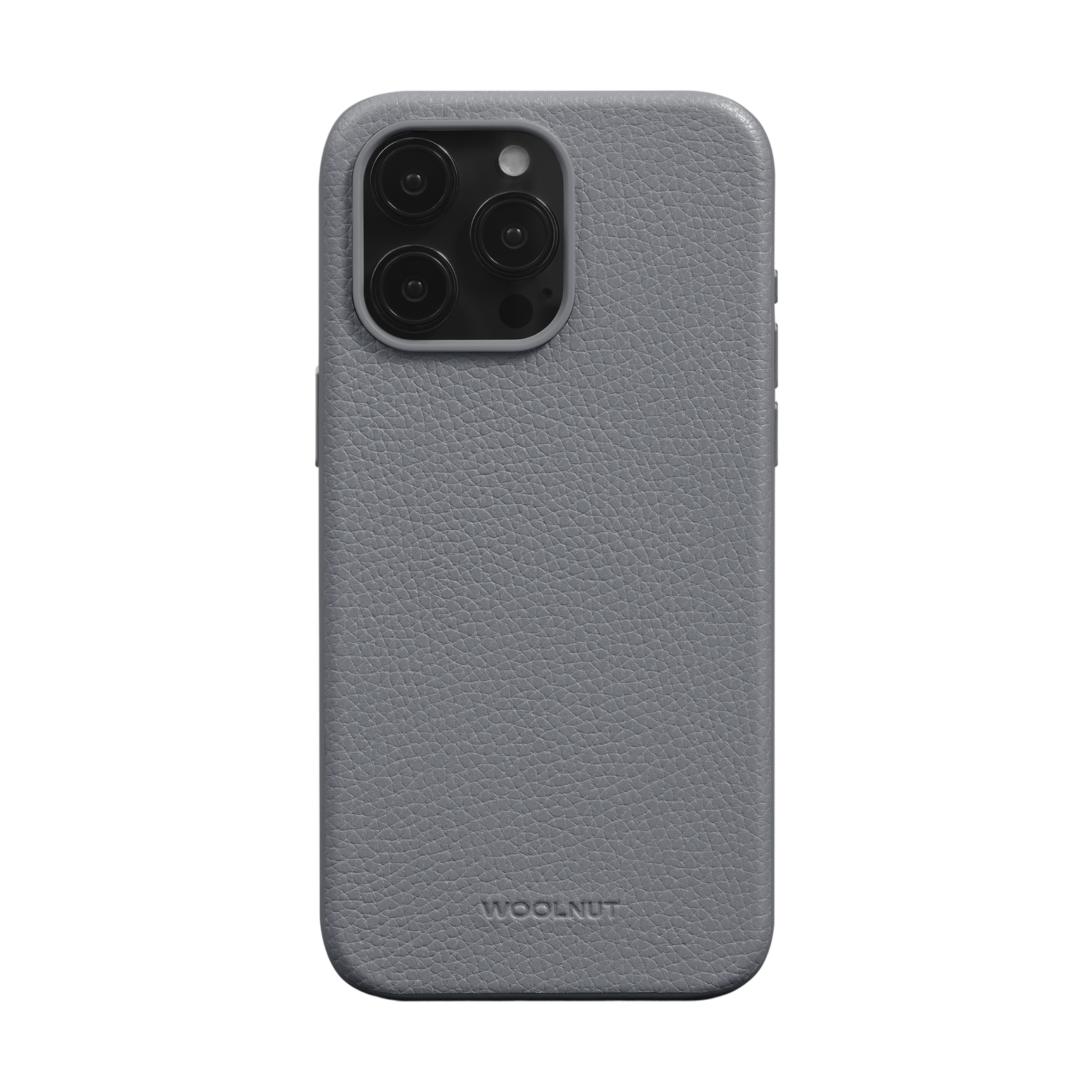 WOOLNUT Leather Case for iPhone 15 Pro Max - Grey
