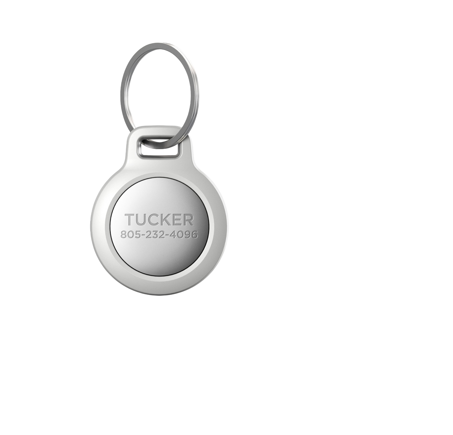 Nomad Rugged AirTag Pet Tag - White - Discontinued