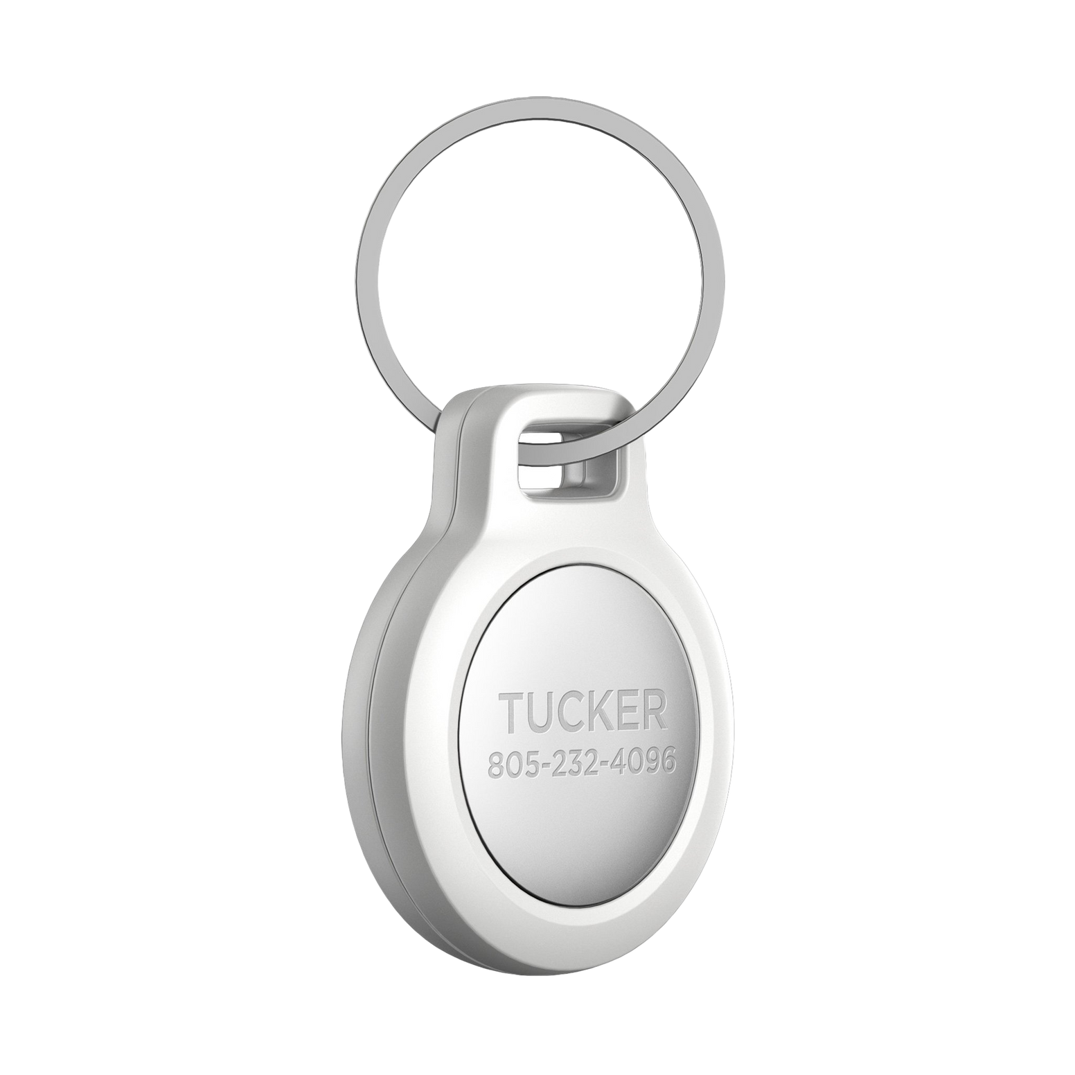 Nomad Rugged AirTag Pet Tag - White - Discontinued