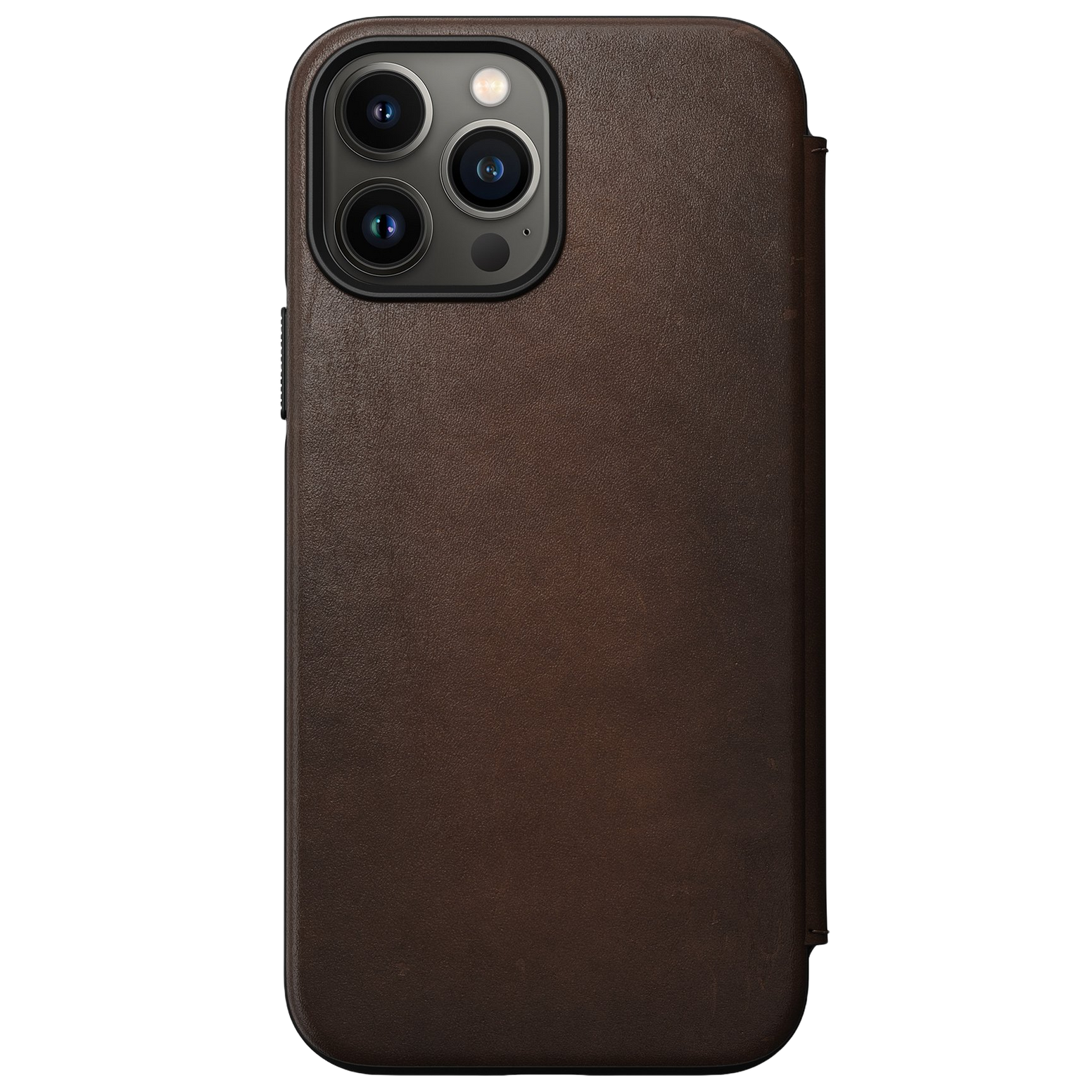 Nomad Modern MagSafe Folio with Horween Leather for iPhone 13 Pro Max - Rustic Brown - Discontinued