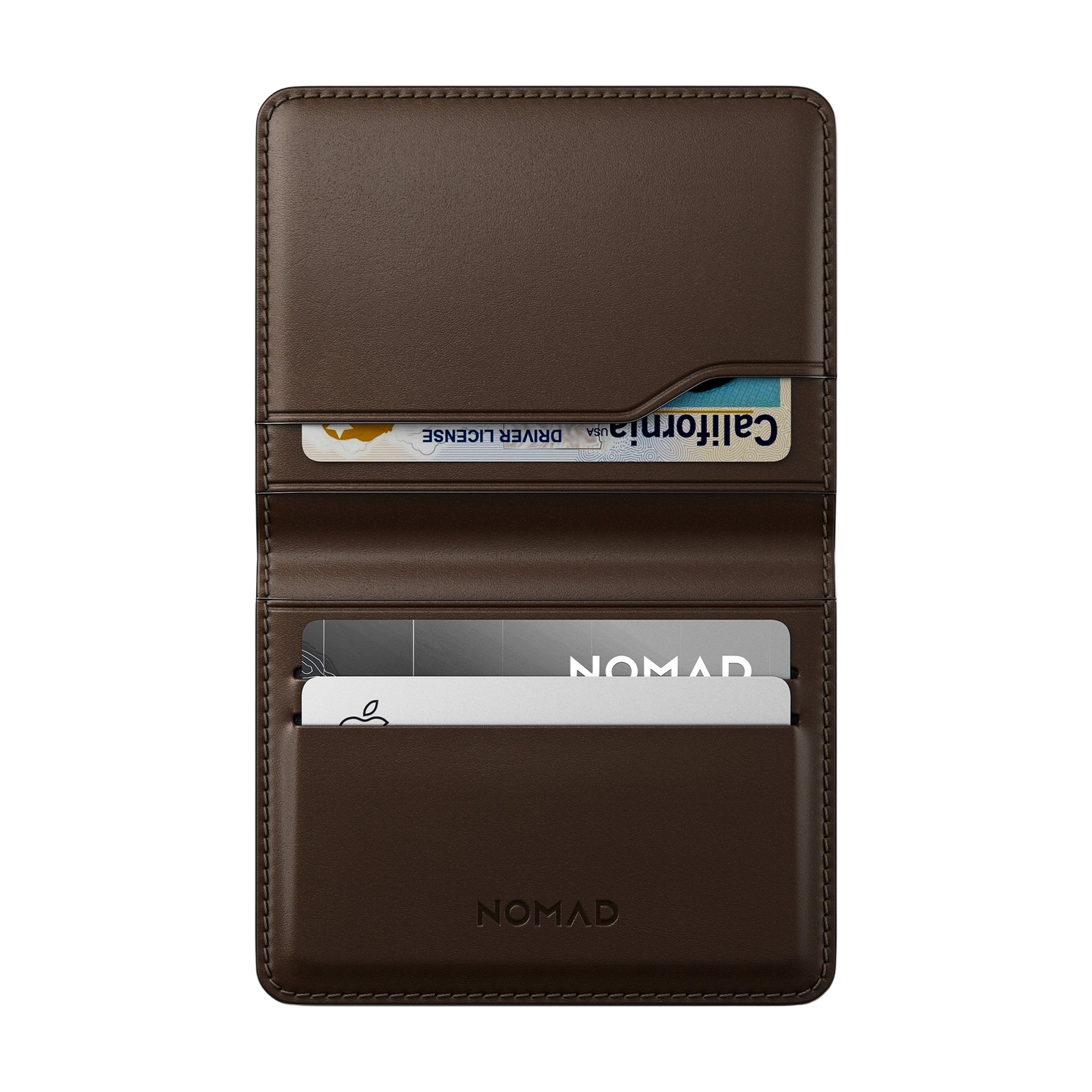 Nomad Horween Leather Card Wallet Plus - Rustic Brown - Discontinued