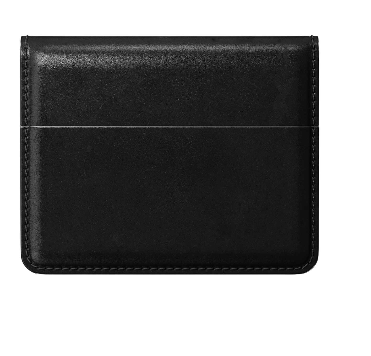 Nomad Card Wallet has thermoformed leather that creates space for