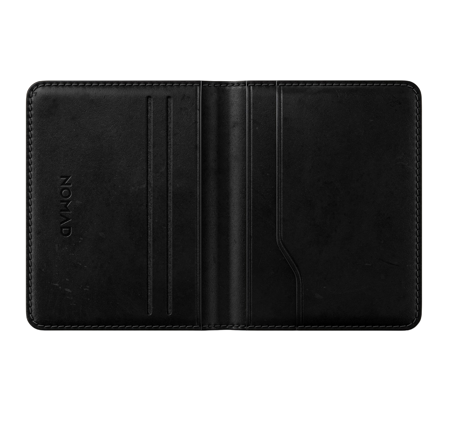 Nomad Horween Leather Card Wallet Plus - Black - Discontinued