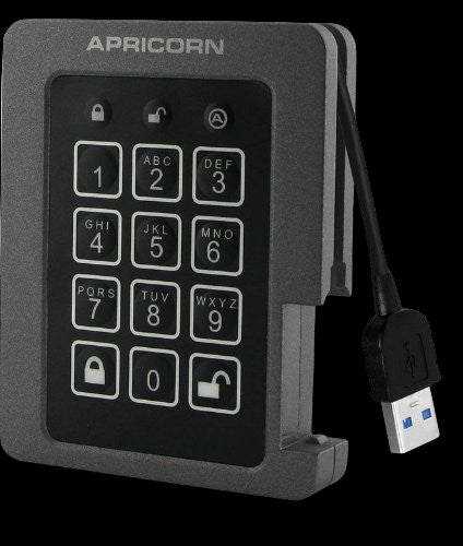 Apricorn 480GB SSD Aegis Padlock SSD - USB 3.0 - Discontinued