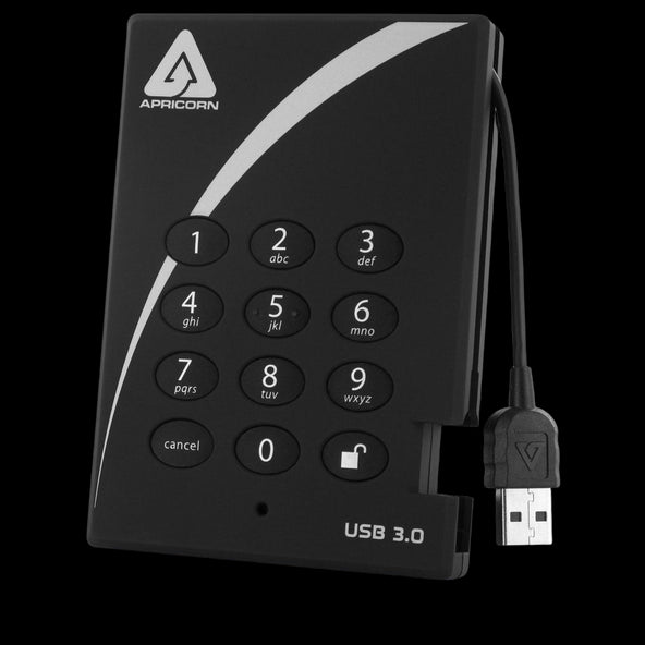 Apricorn 1TB SSD Aegis Padlock - USB 3.0 - Discontinued