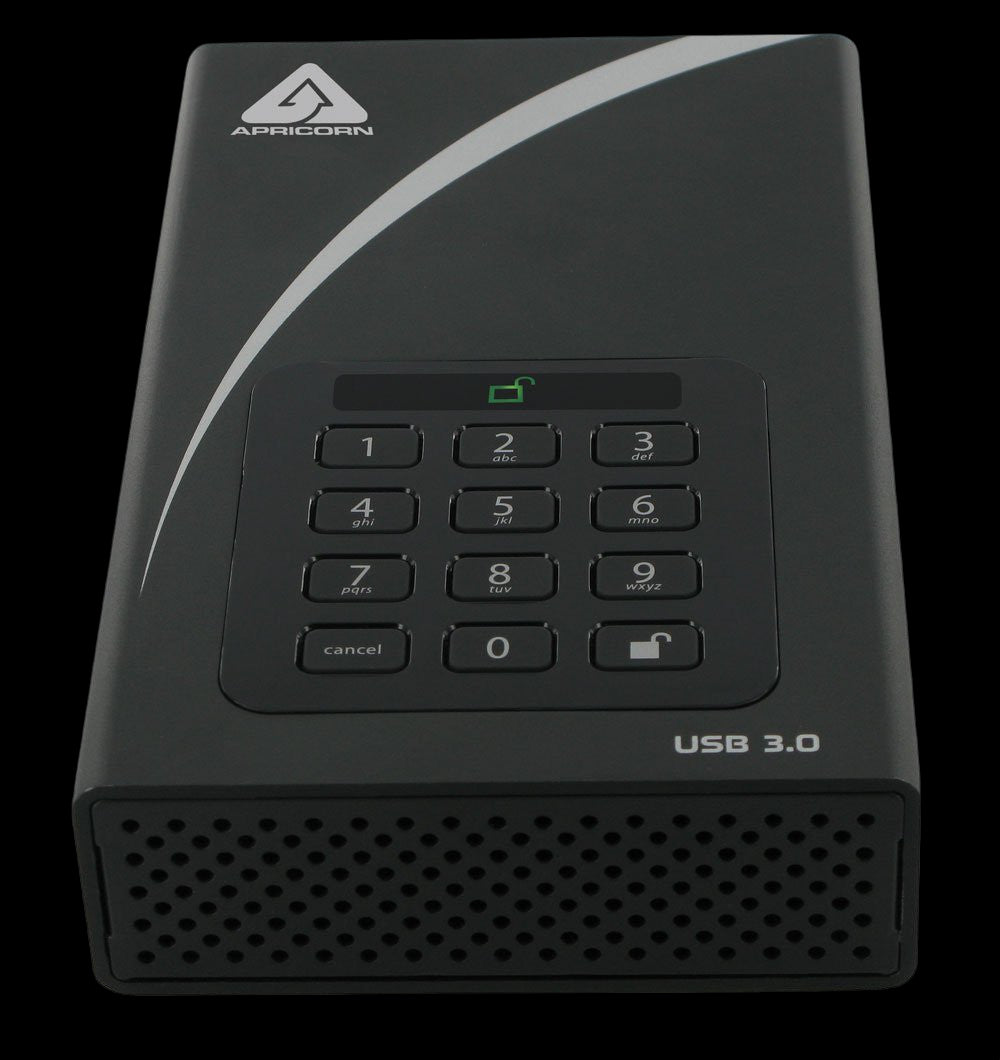 Apricorn 2TB HDD Aegis Padlock DT - USB 3.0 Desktop Drive - Discontinued