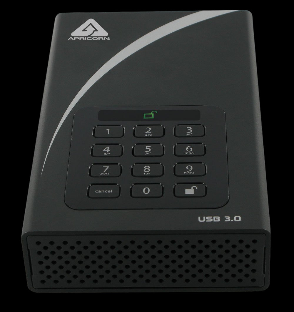 Apricorn 8TB HDD Aegis Padlock DT FIPS - USB 3.0 Desktop Drive - Discontinued