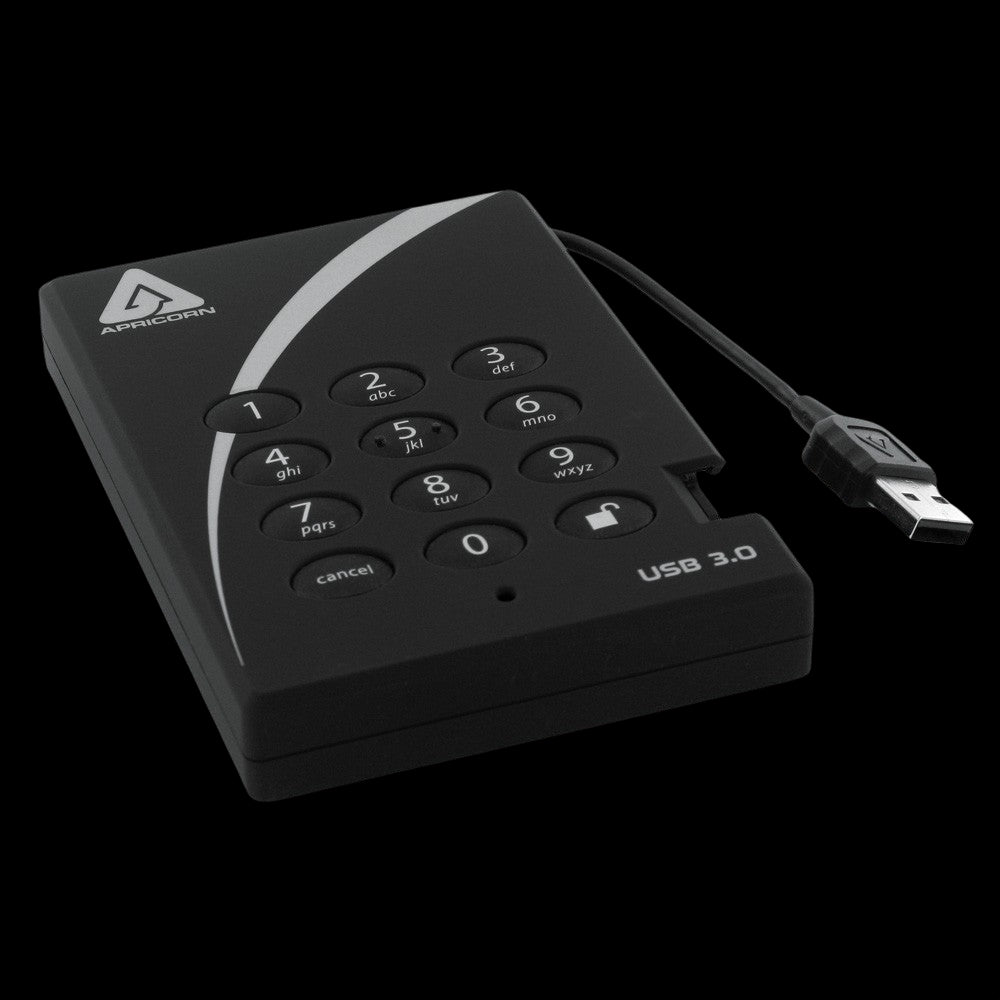 Apricorn 2TB HDD Aegis Padlock - USB 3.0 - Discontinued