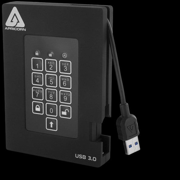Apricorn 512GB Aegis Padlock Fortress SSD - USB 3.0 - Discontinued