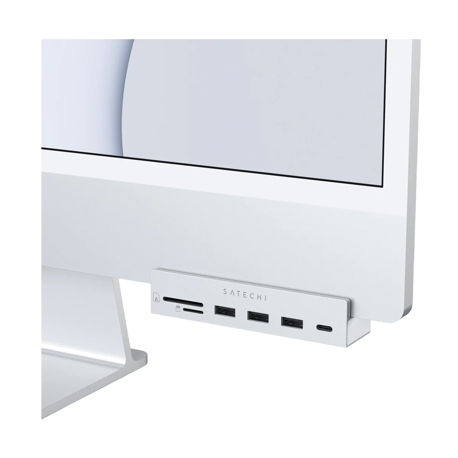 Satechi USB-C Clamp Hub for 24-inch iMac - Silver