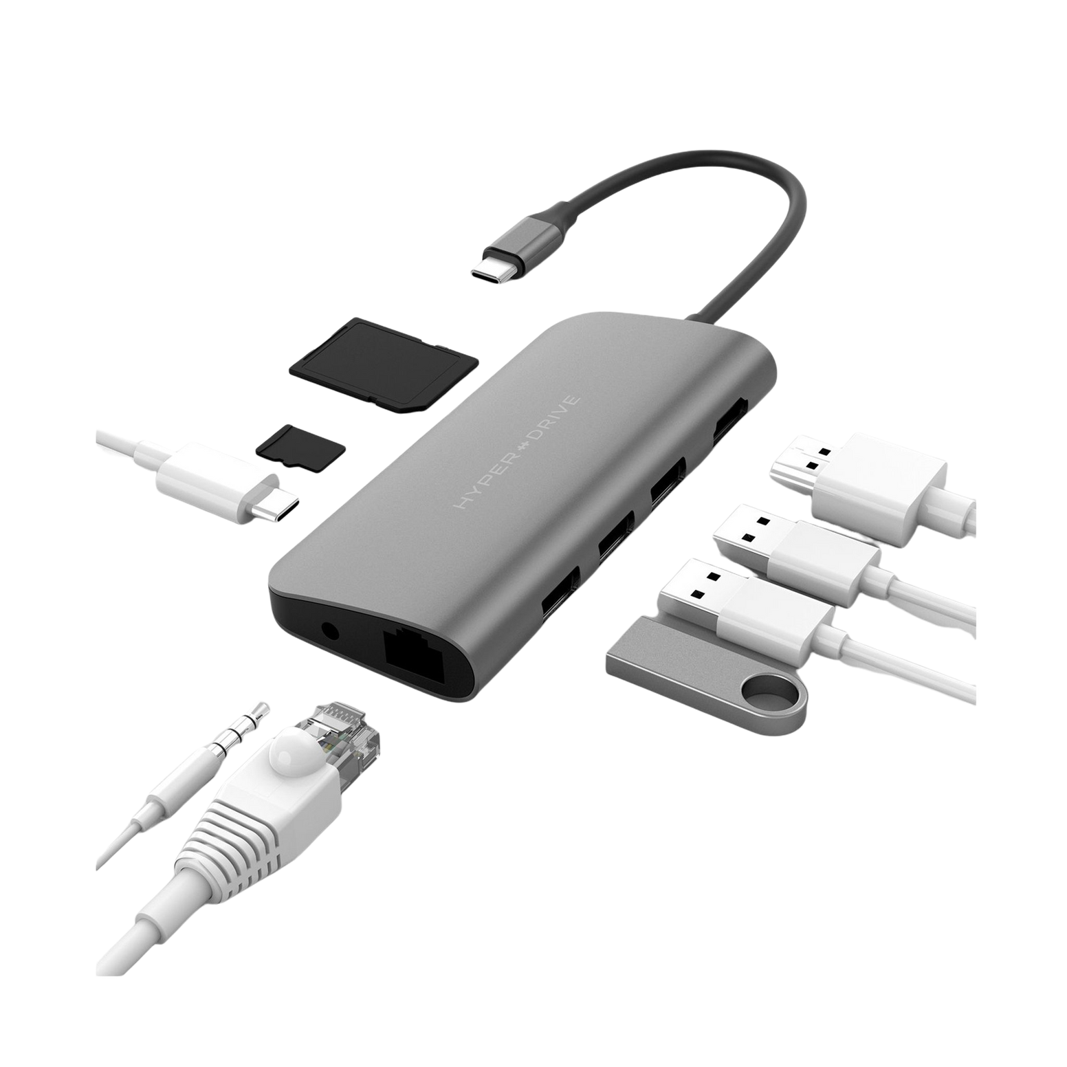 HyperDrive Power 9-in-1 USB Type-C Hub - Space Grey - Discontinued