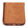 Mujjo Full Leather Case with MagSafe for iPhone 15 / 14 / 13 - Tan