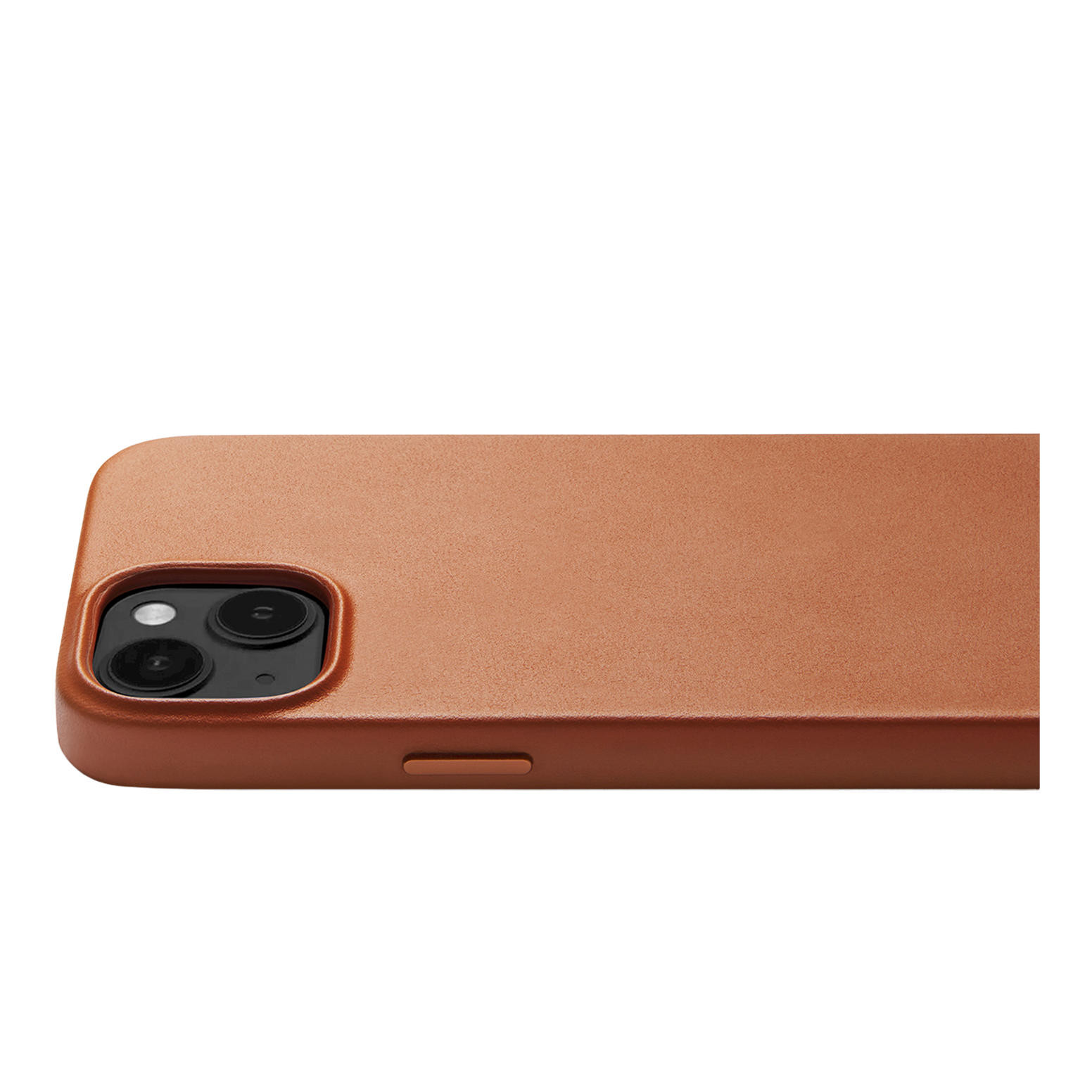 Mujjo Full Leather Case with MagSafe for iPhone 15 / 14 / 13 - Tan