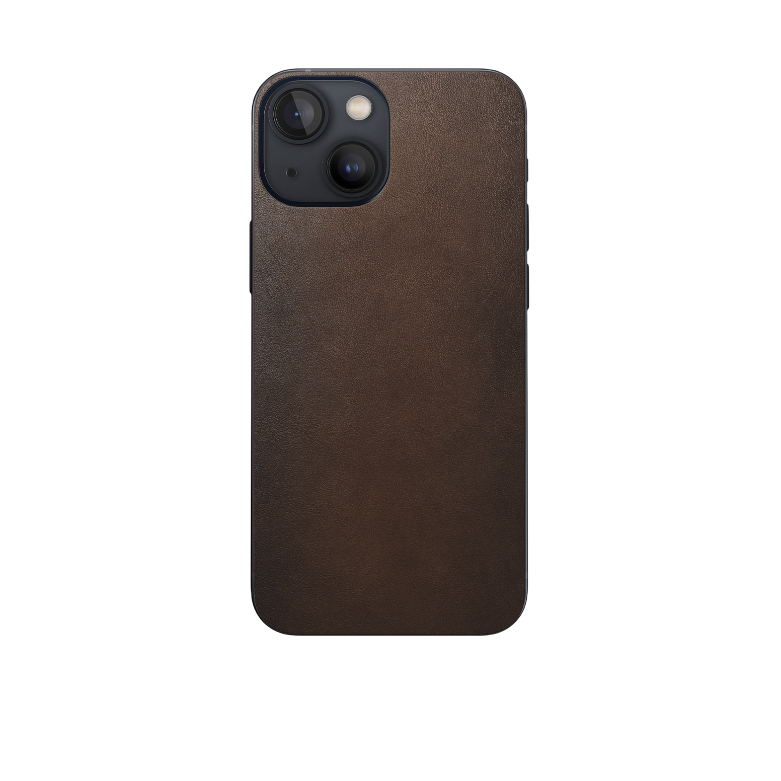 Nomad Skin with Horween Leather for iPhone 13 mini - Rustic Brown - Discontinued