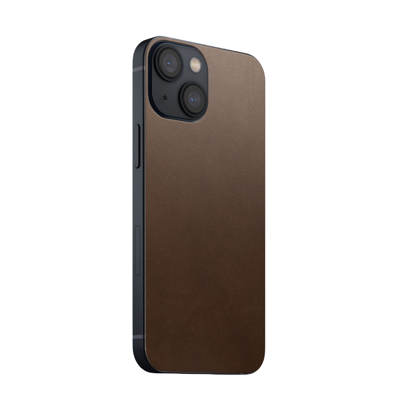 Nomad Skin with Horween Leather for iPhone 13 mini - Rustic Brown - Discontinued