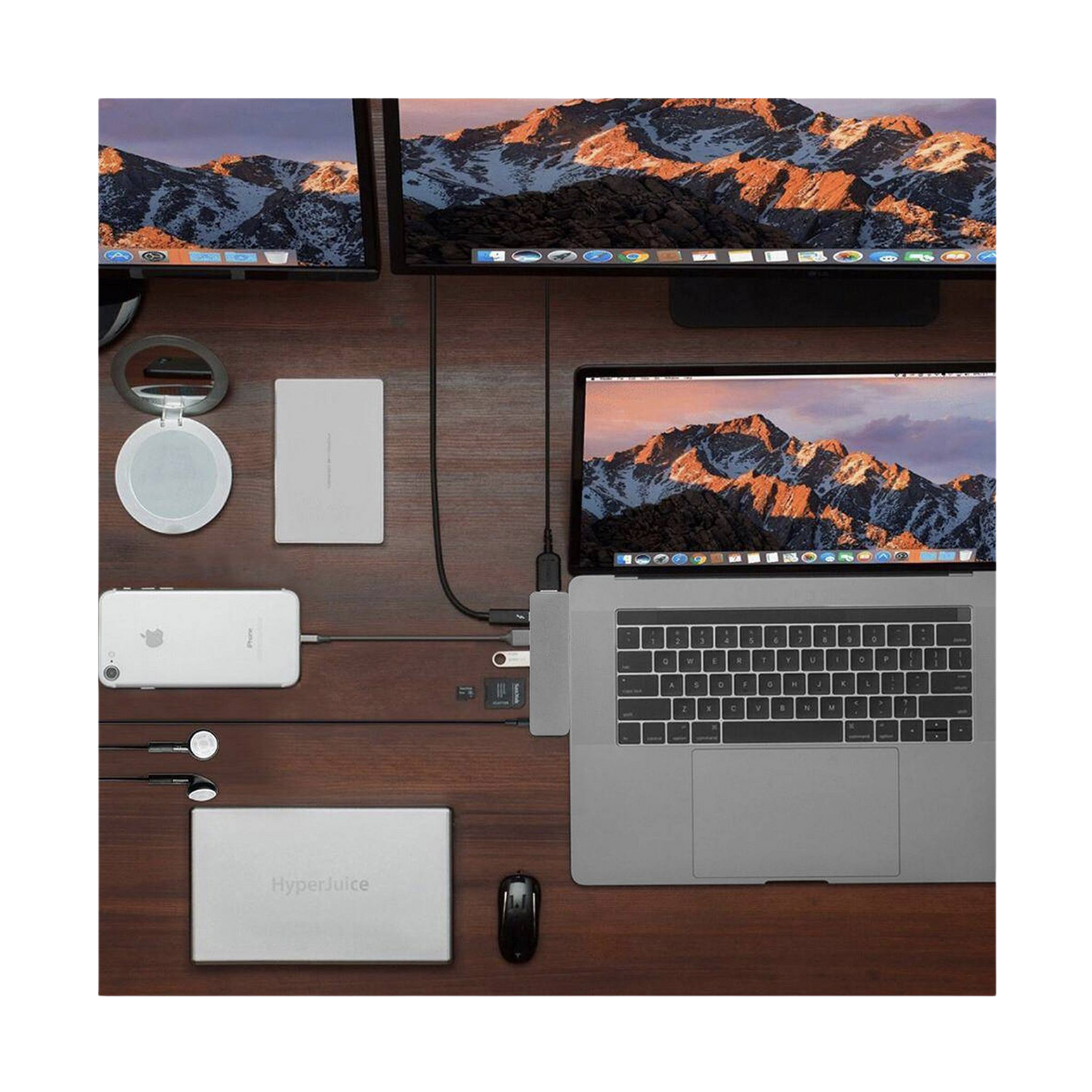 HyperDrive SOLO 7-in-1 for Laptop/Tablet - Space Grey