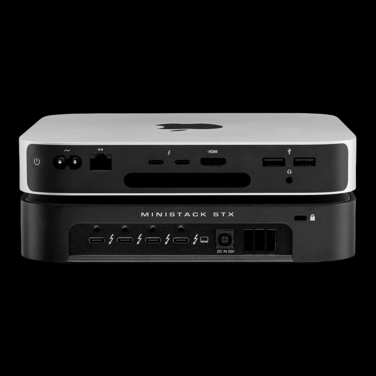 OWC miniStack STX Stackable Storage Enclosure and Thunderbolt Hub Xpansion - Black