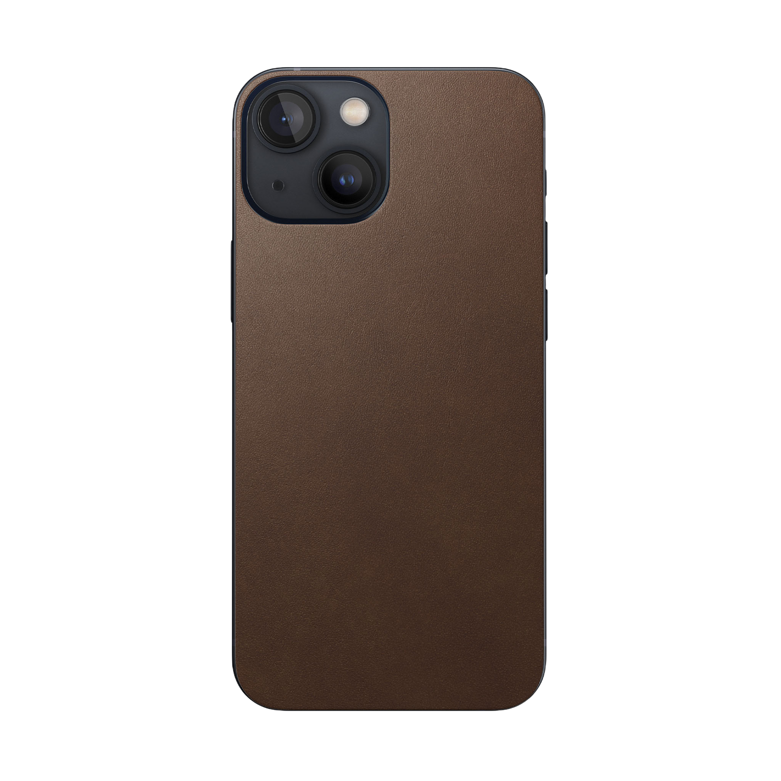 Nomad Skin with Horween Leather for iPhone 13 mini - Rustic Brown - Discontinued