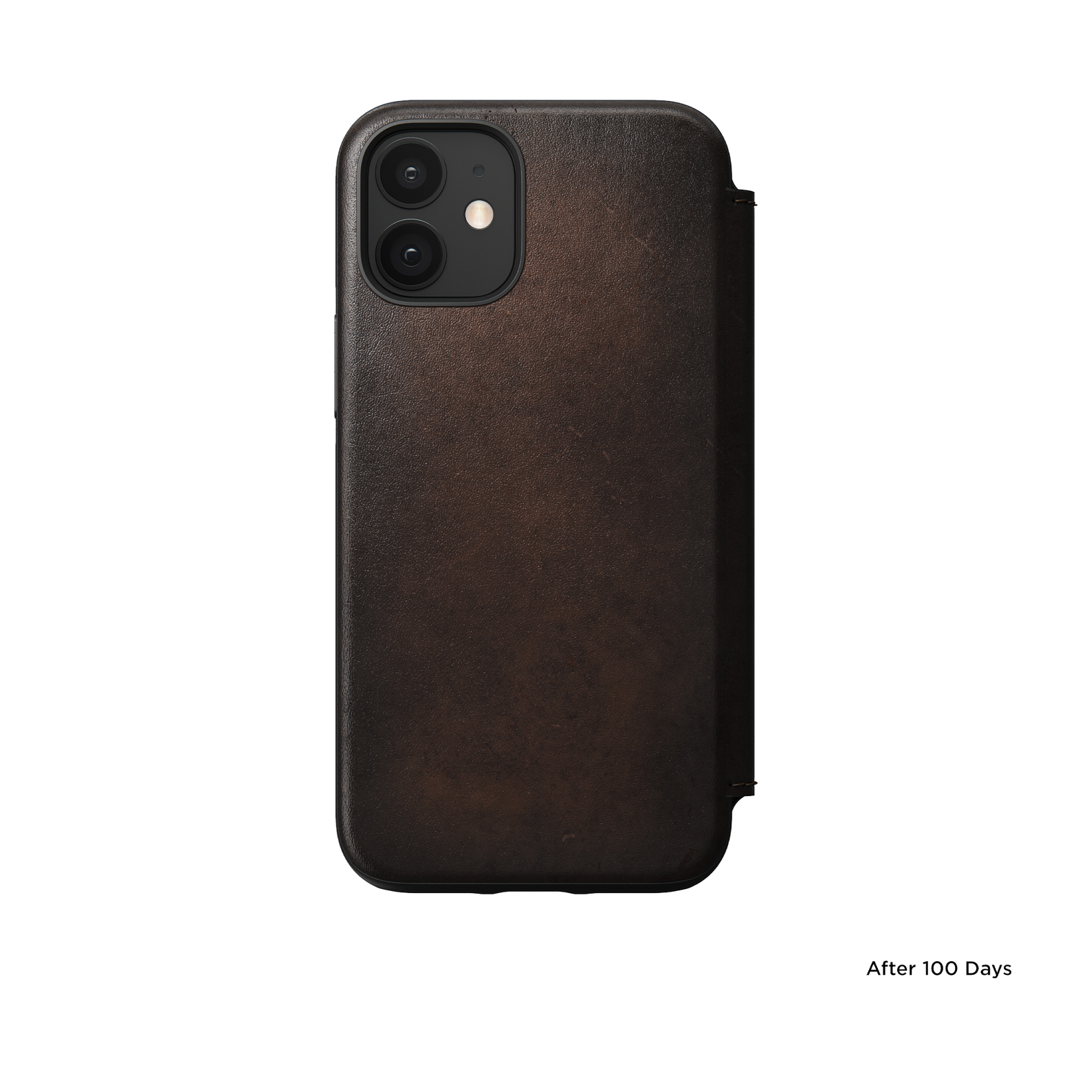 Nomad Rugged Folio with Horween Leather for iPhone 12 Mini (5.4") - Rustic Brown