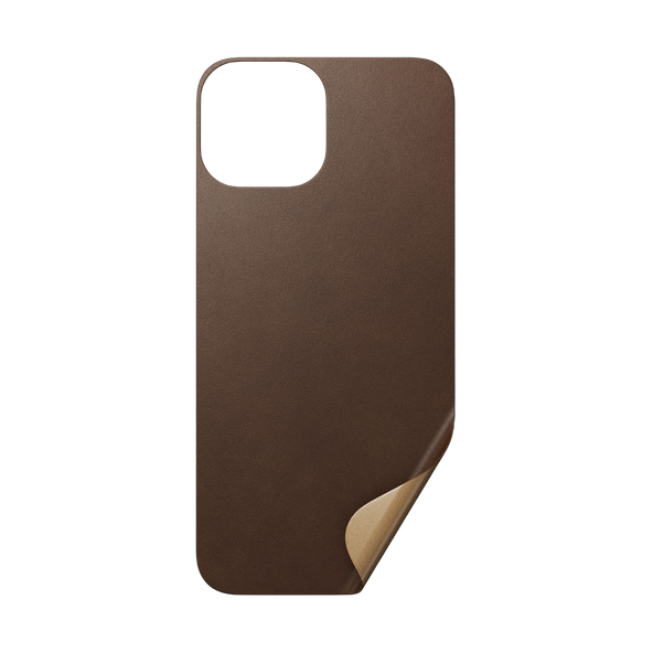 Nomad Skin with Horween Leather for iPhone 13 mini - Rustic Brown - Discontinued