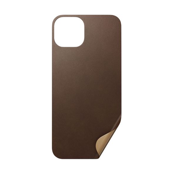 Nomad Skin with Horween Leather for iPhone 13 - Rustic Brown - Discontinued
