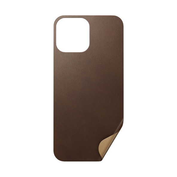 Nomad Skin with Horween Leather for iPhone 13 Pro Max - Rustic Brown - Discontinued