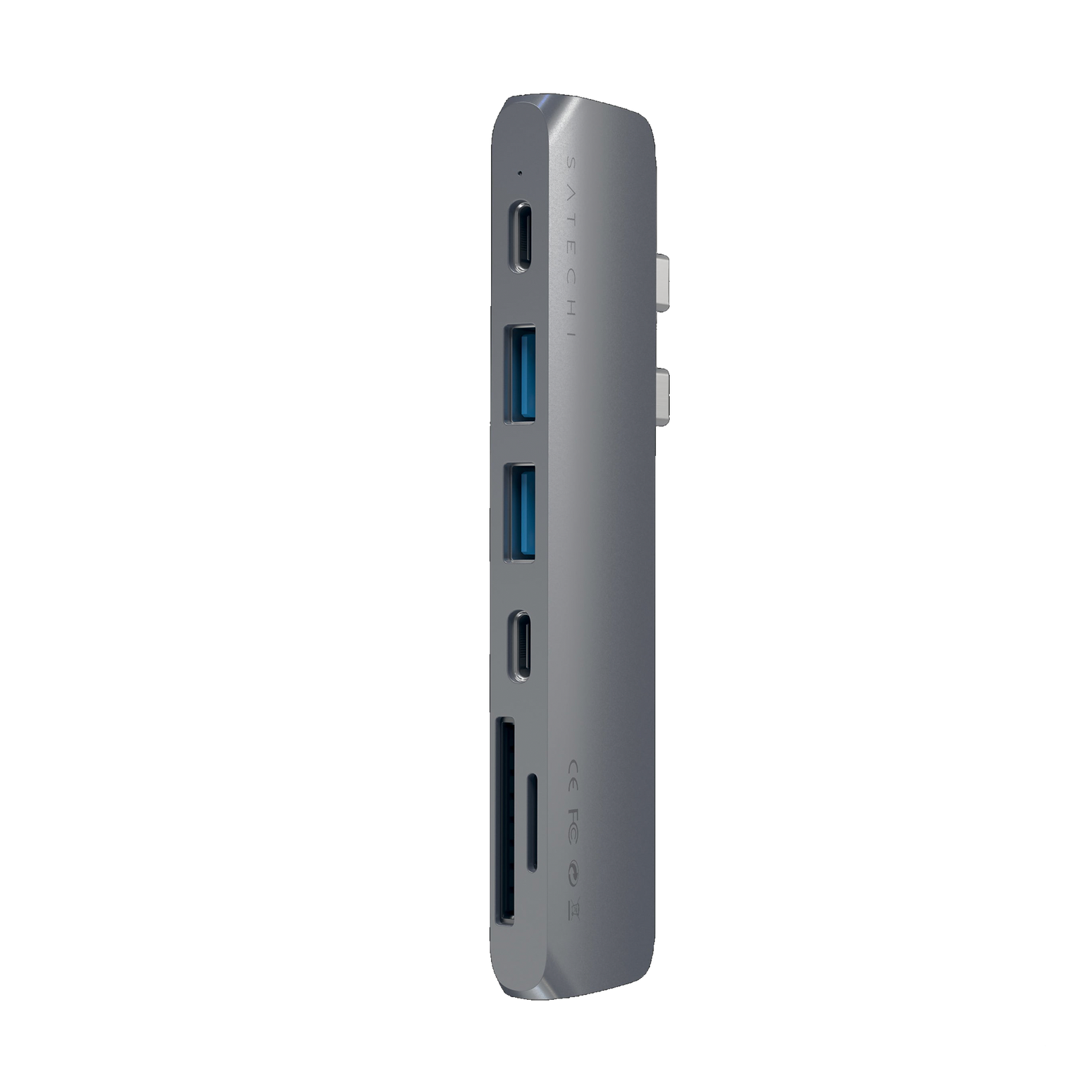 Satechi Aluminium Pro Hub Multi-Port USB-C Dock Adapter - Space Grey - Open Box