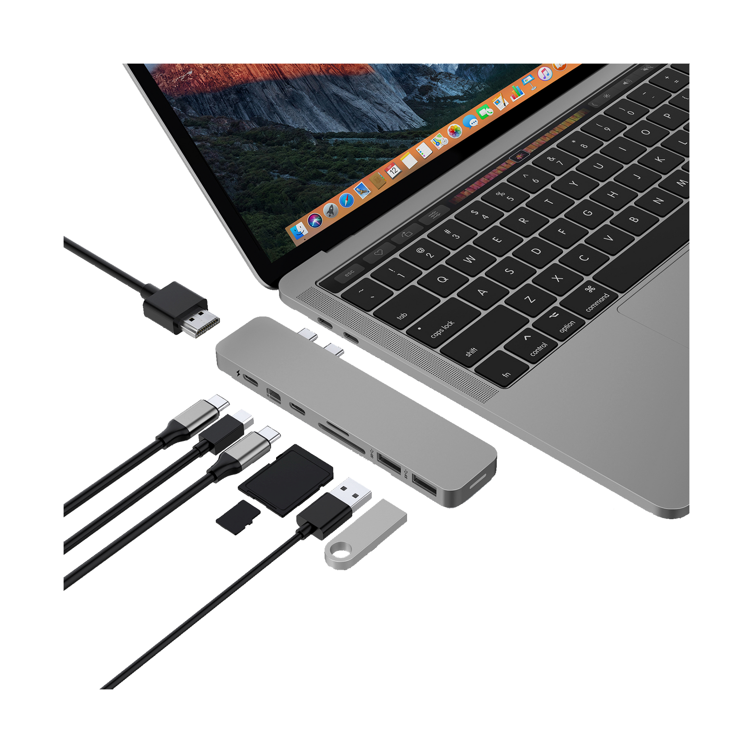 HyperDrive Pro 8-in-2 USB-C Hub - Space Grey