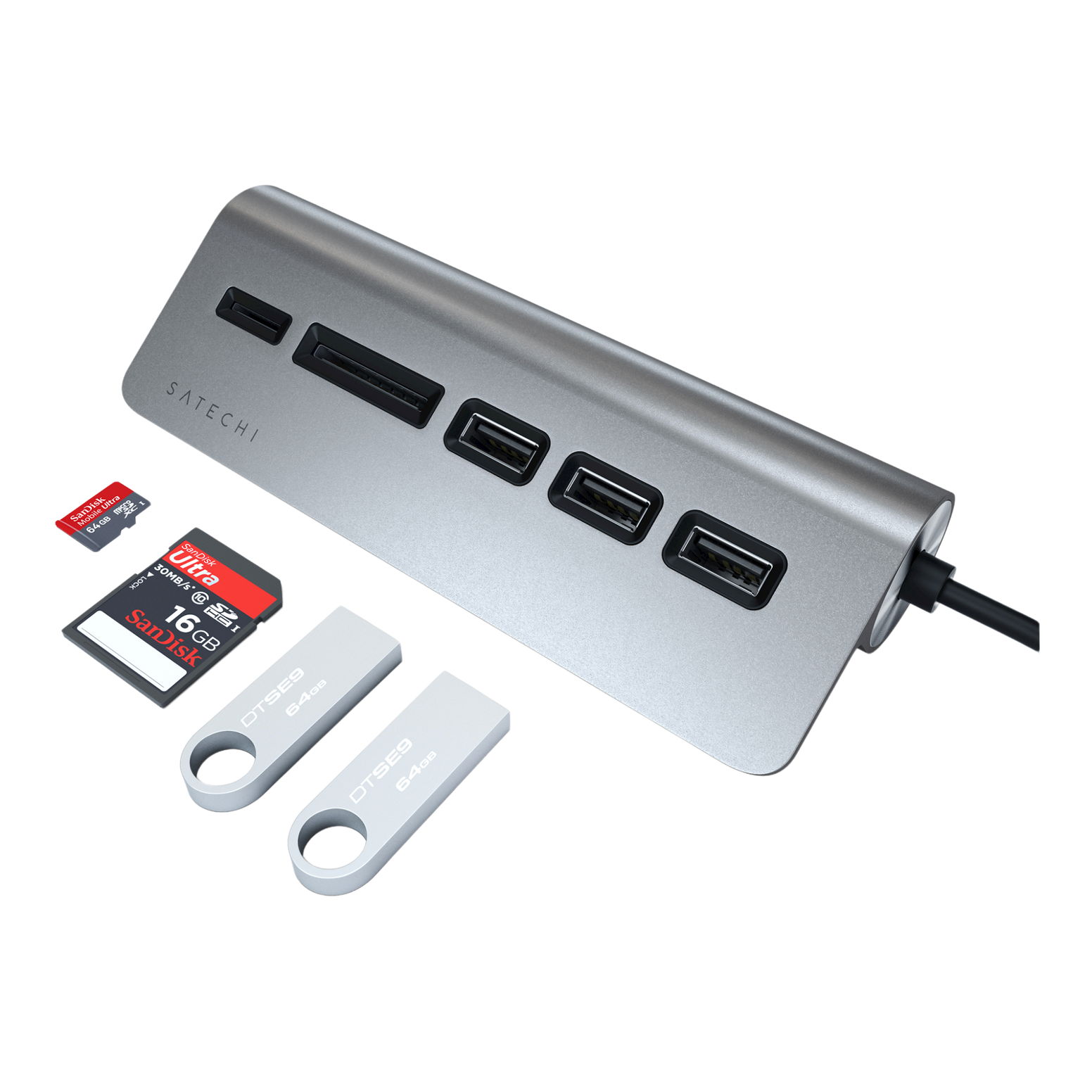 Satechi USB-C Combo Hub for Desktop - Space Grey