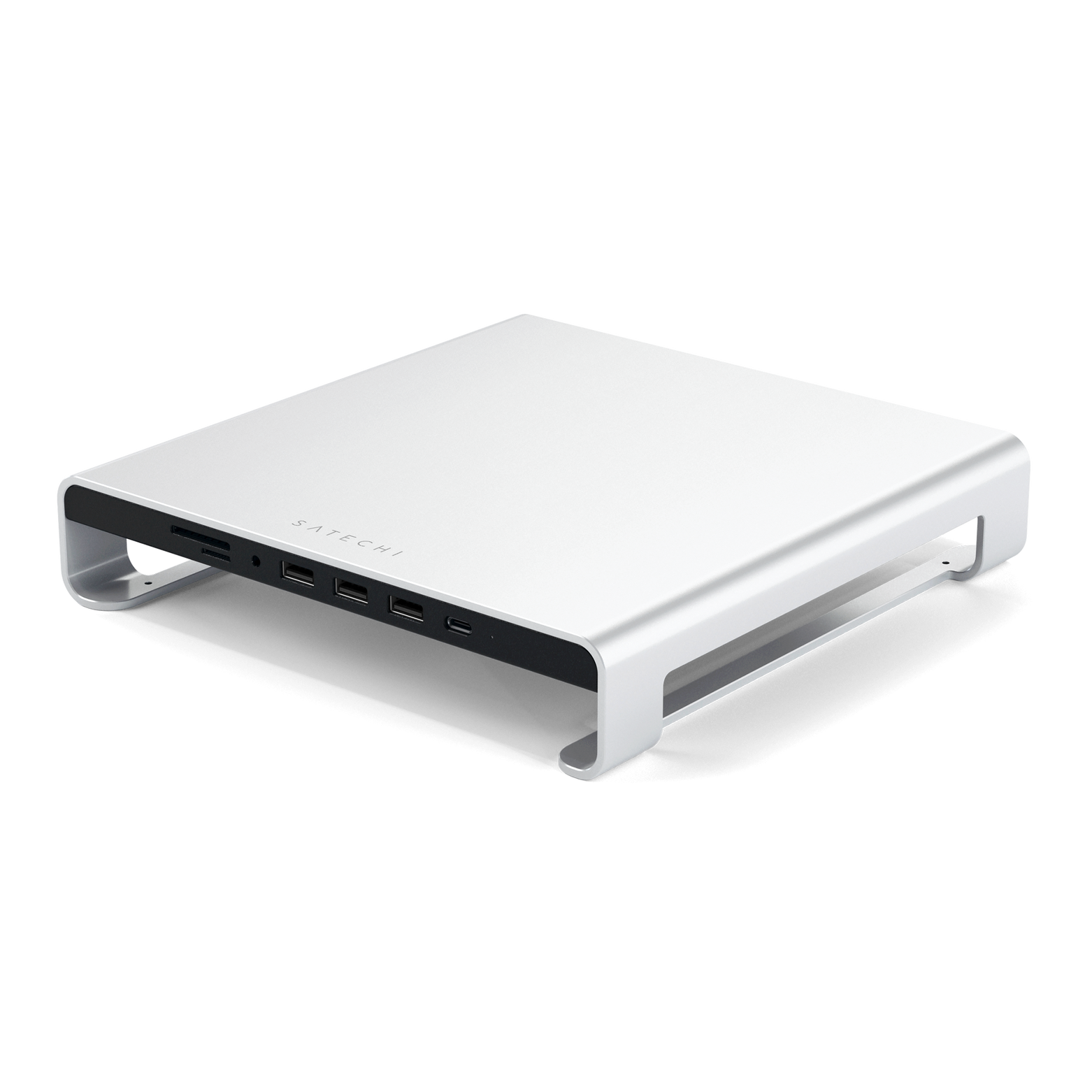 Satechi Aluminium Monitor Stand Hub for iMac - Silver - Discontinued