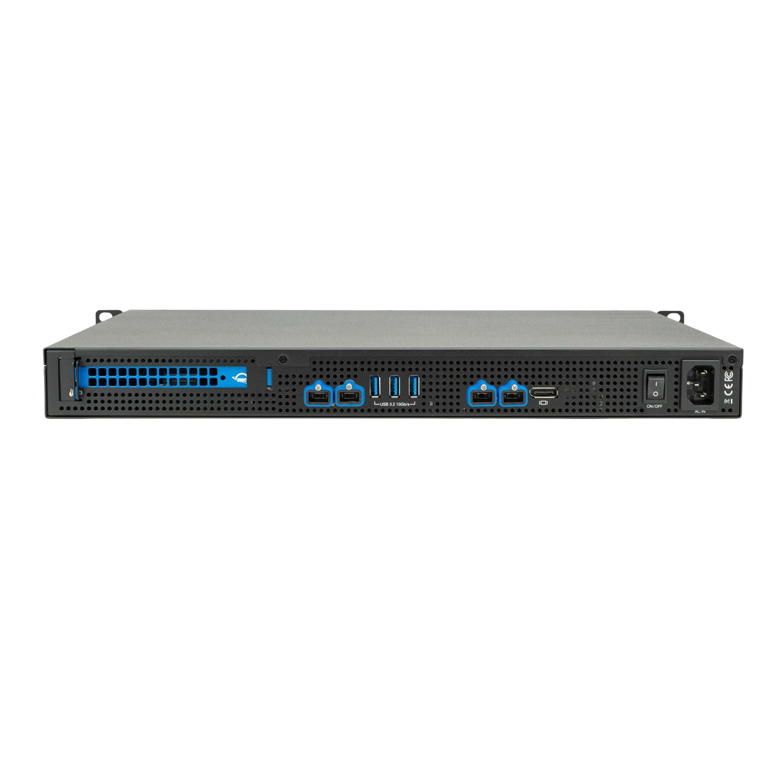 OWC 16TB (4 x 4TB HDD) Flex 1U4 4-Bay Rackmount Thunderbolt Storage, Docking & PCIe Expansion Solution